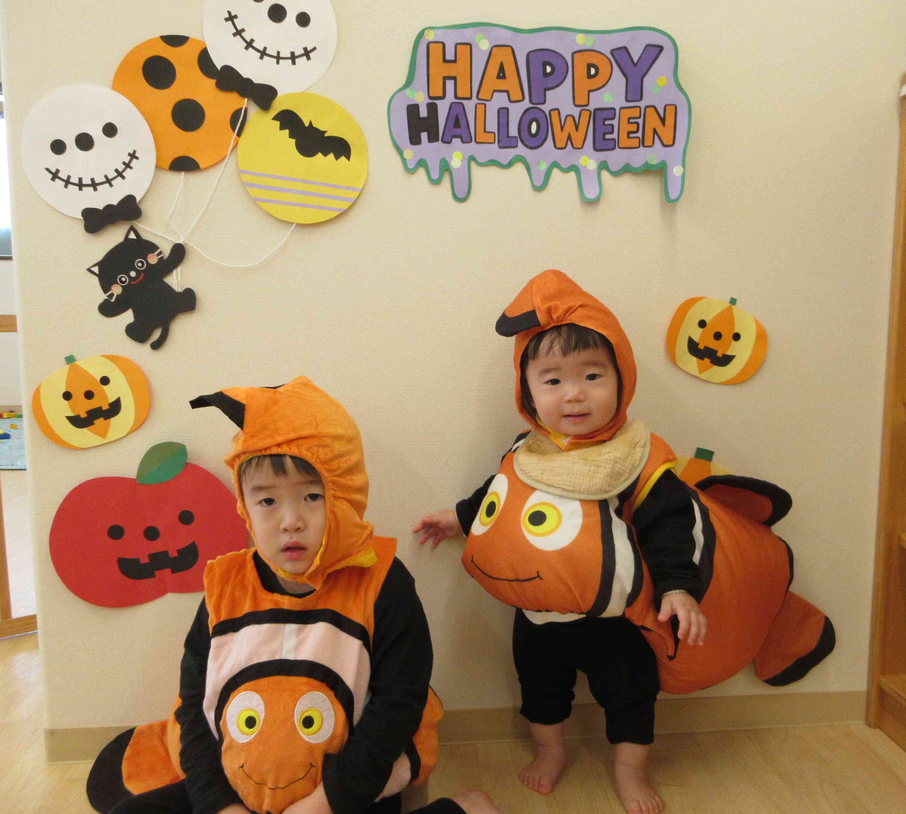 みんなで仮装したよ