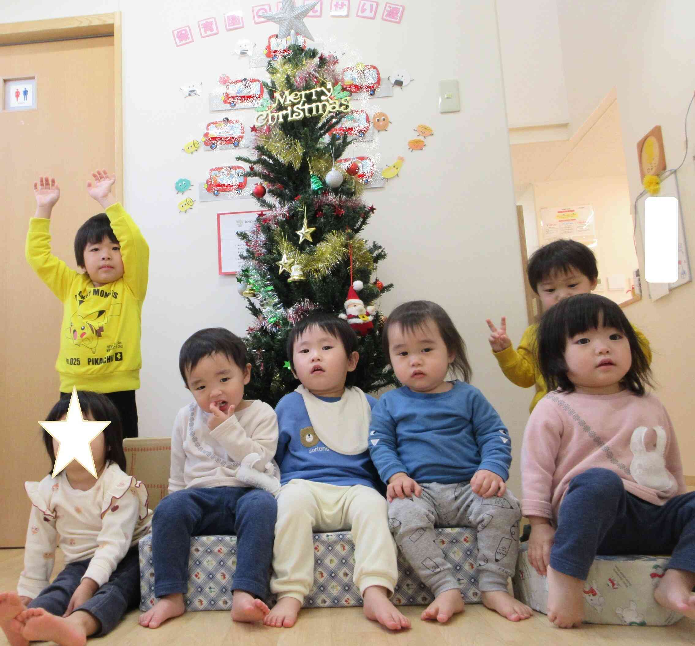 ぼくたちが飾りつけ頑張ったよ!