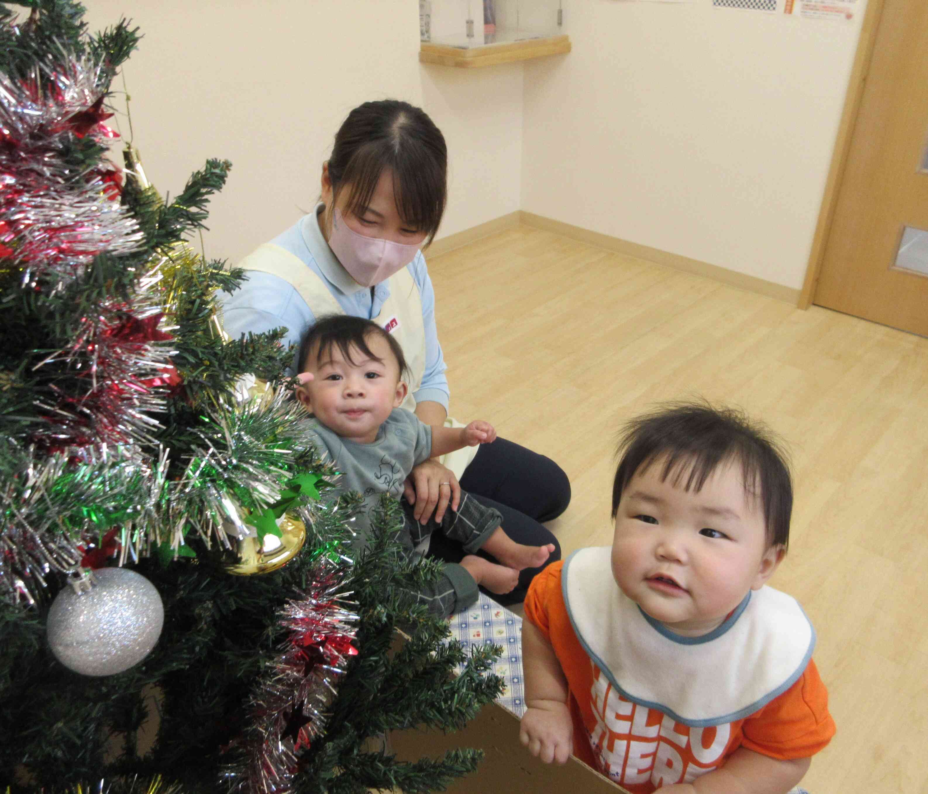 クリスマスツリー初めて見たよ!