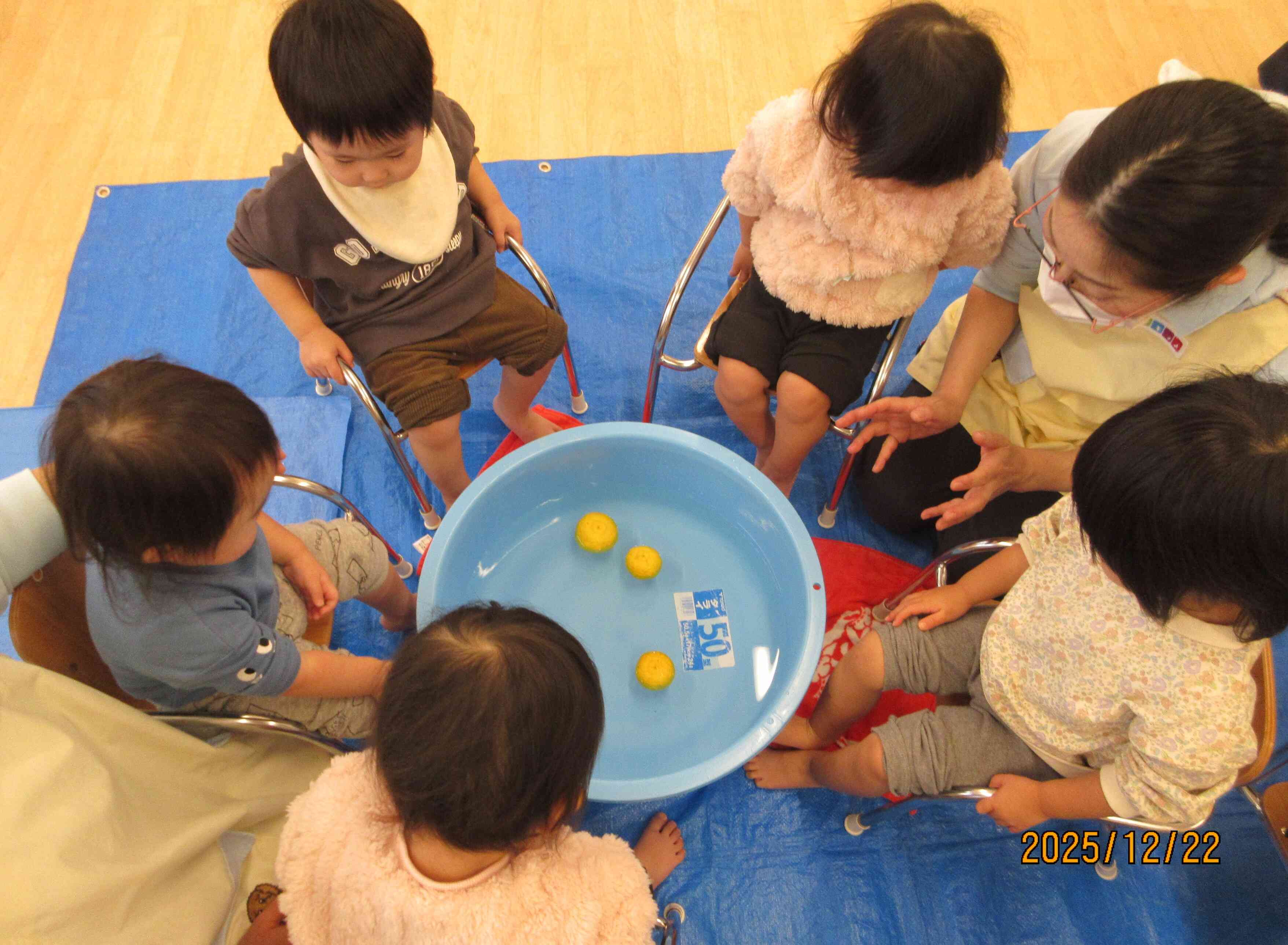 冬至：ゆず湯体験