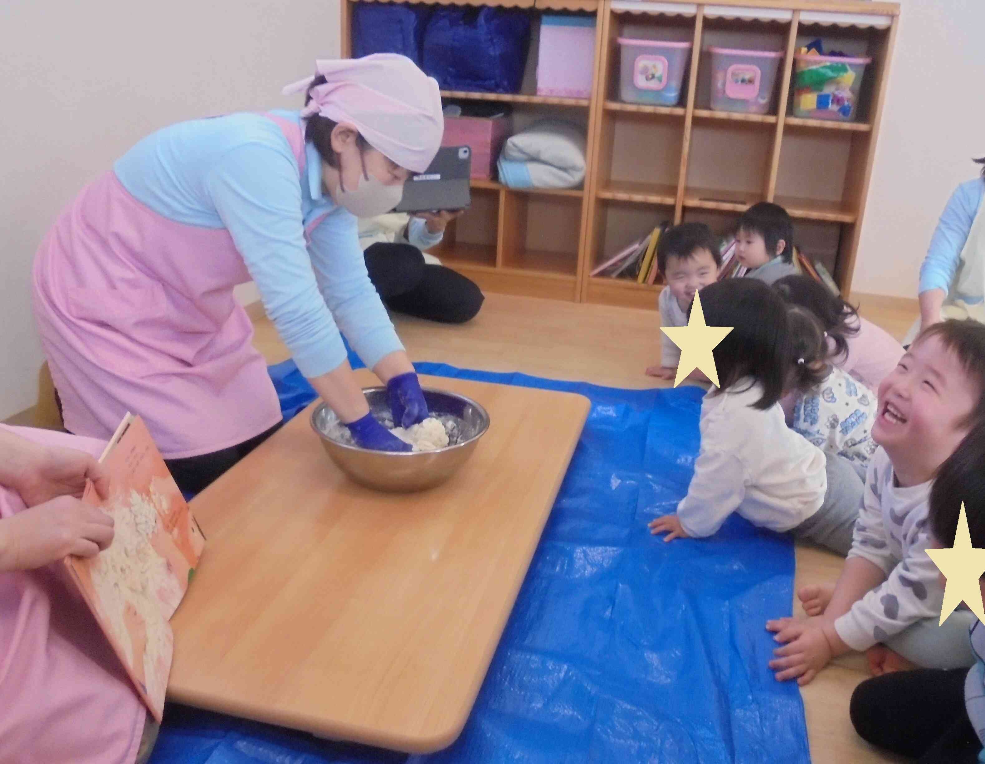 コネコネ、先生頑張って～！