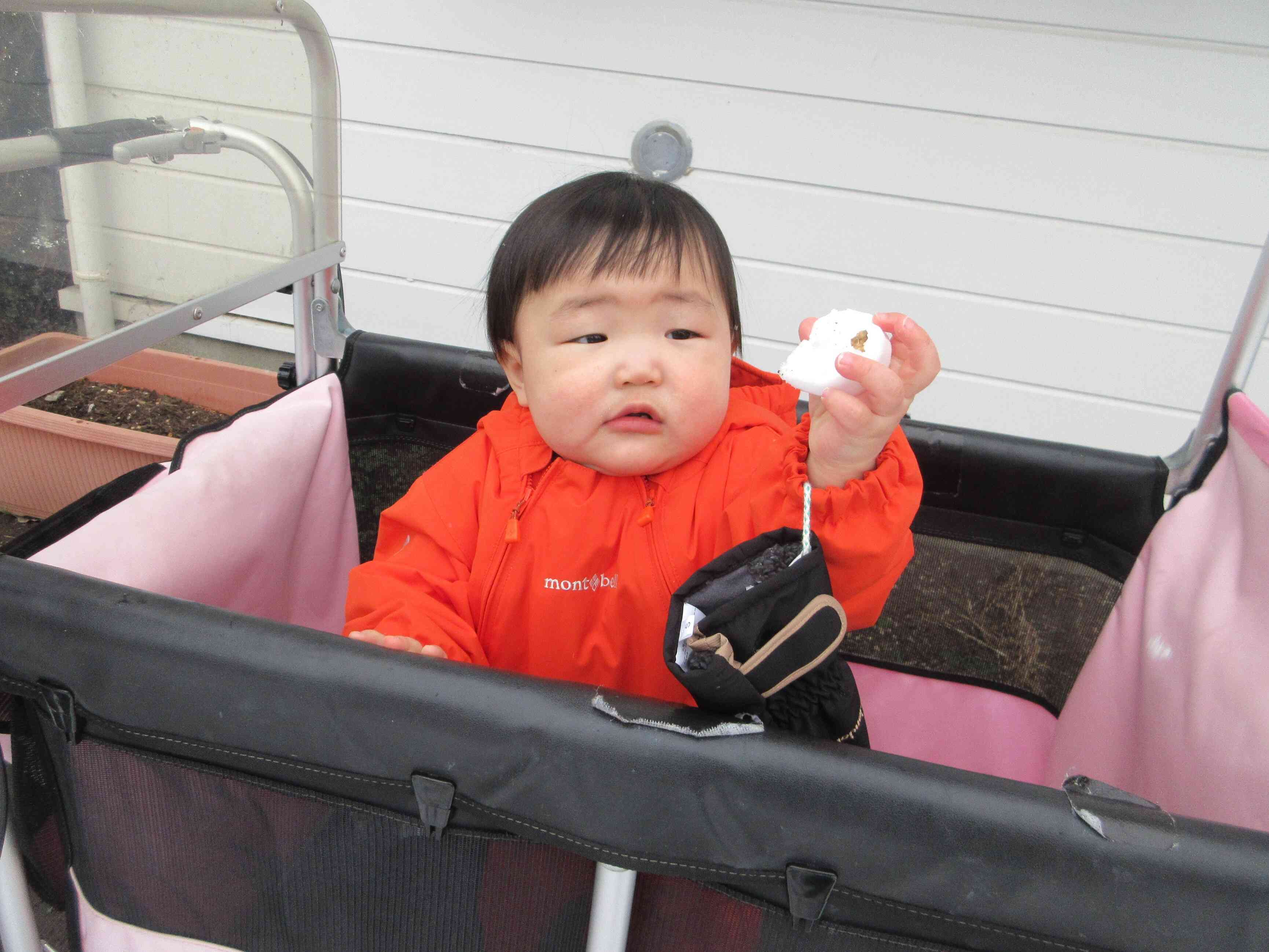 手袋を外して触ってみたよ！