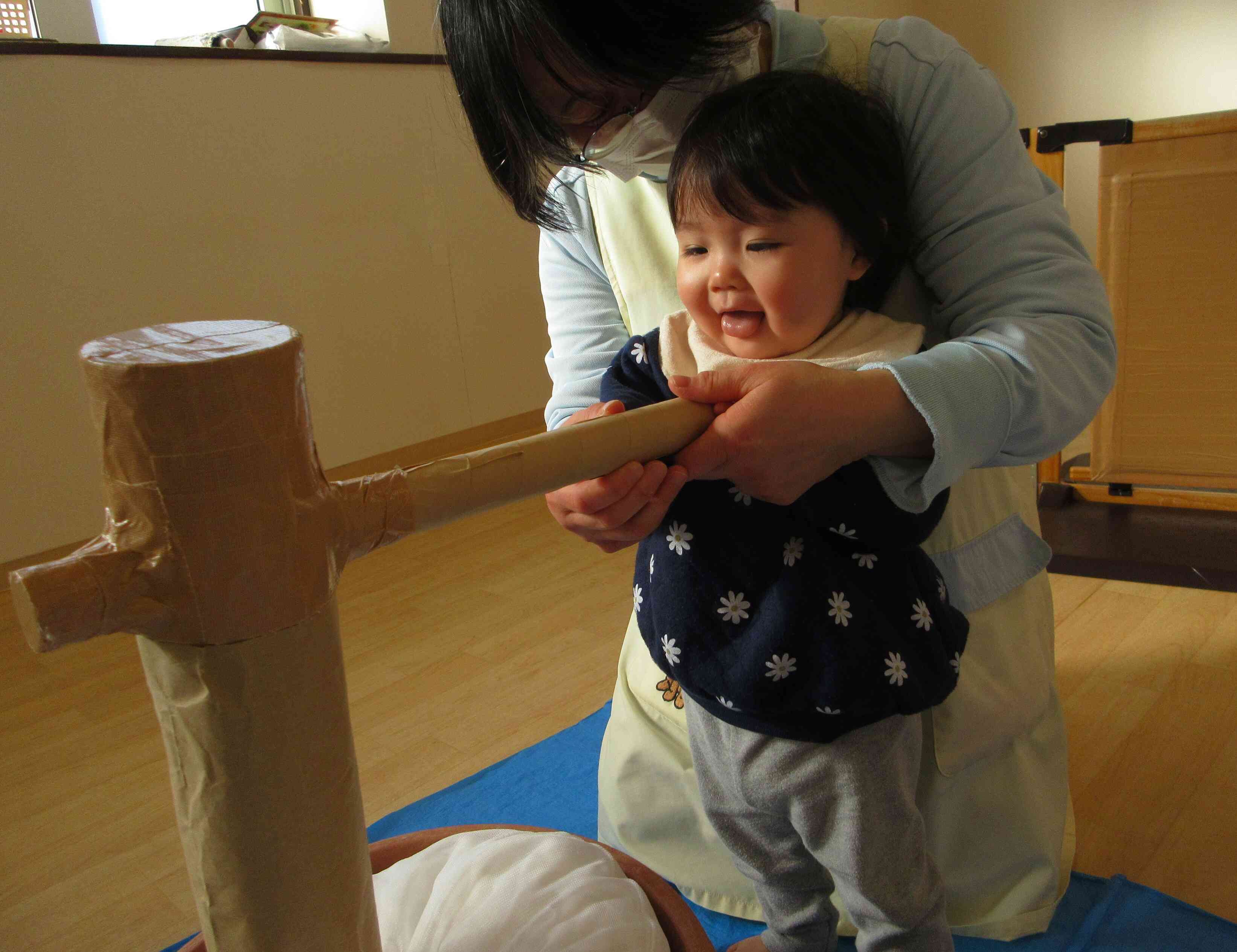 先生と一緒にぺったんこ！