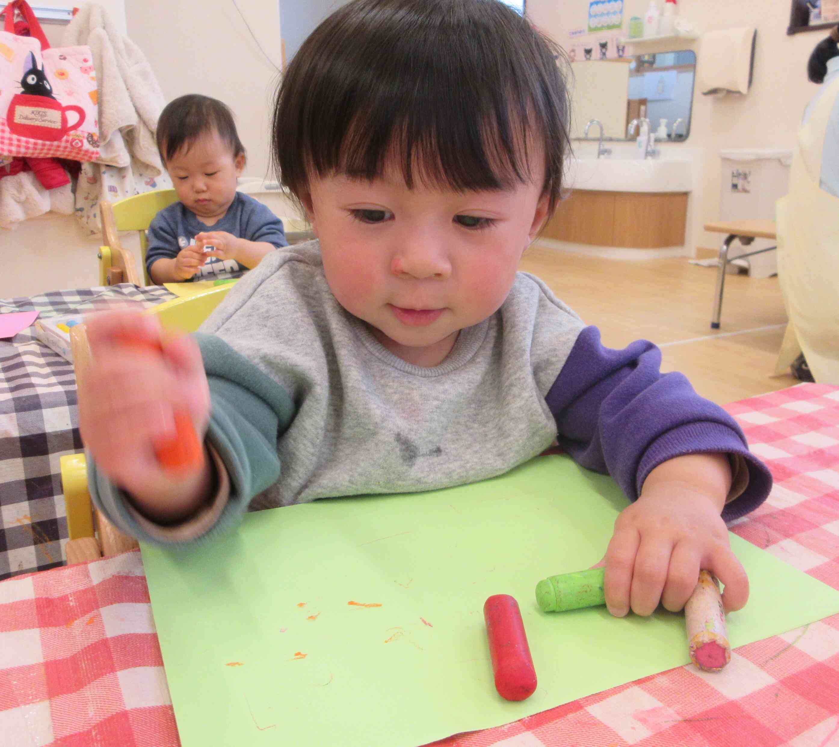 とんとんクレヨン！　楽しいなぁ～