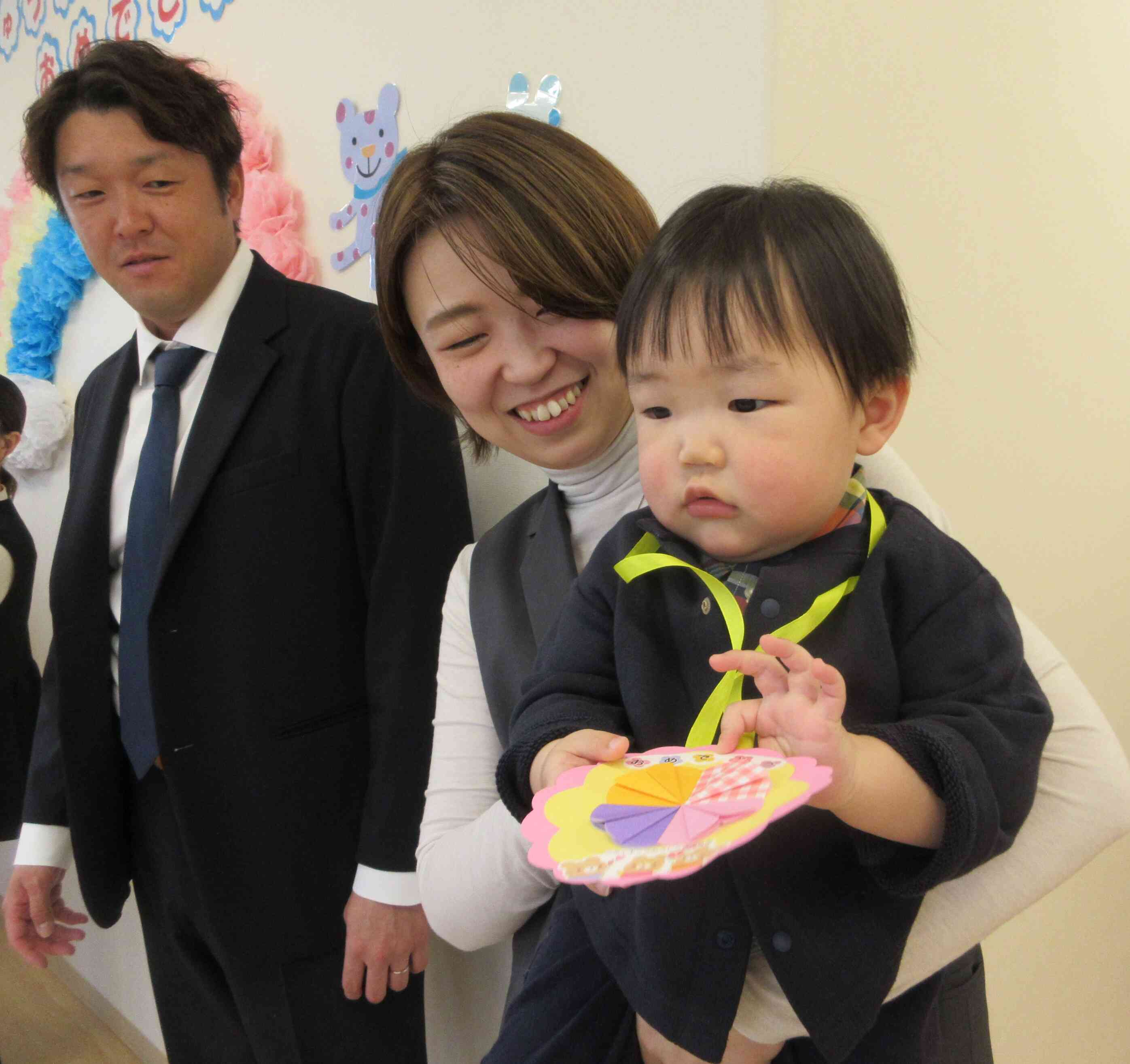 お祝のメダルをもらったよ！