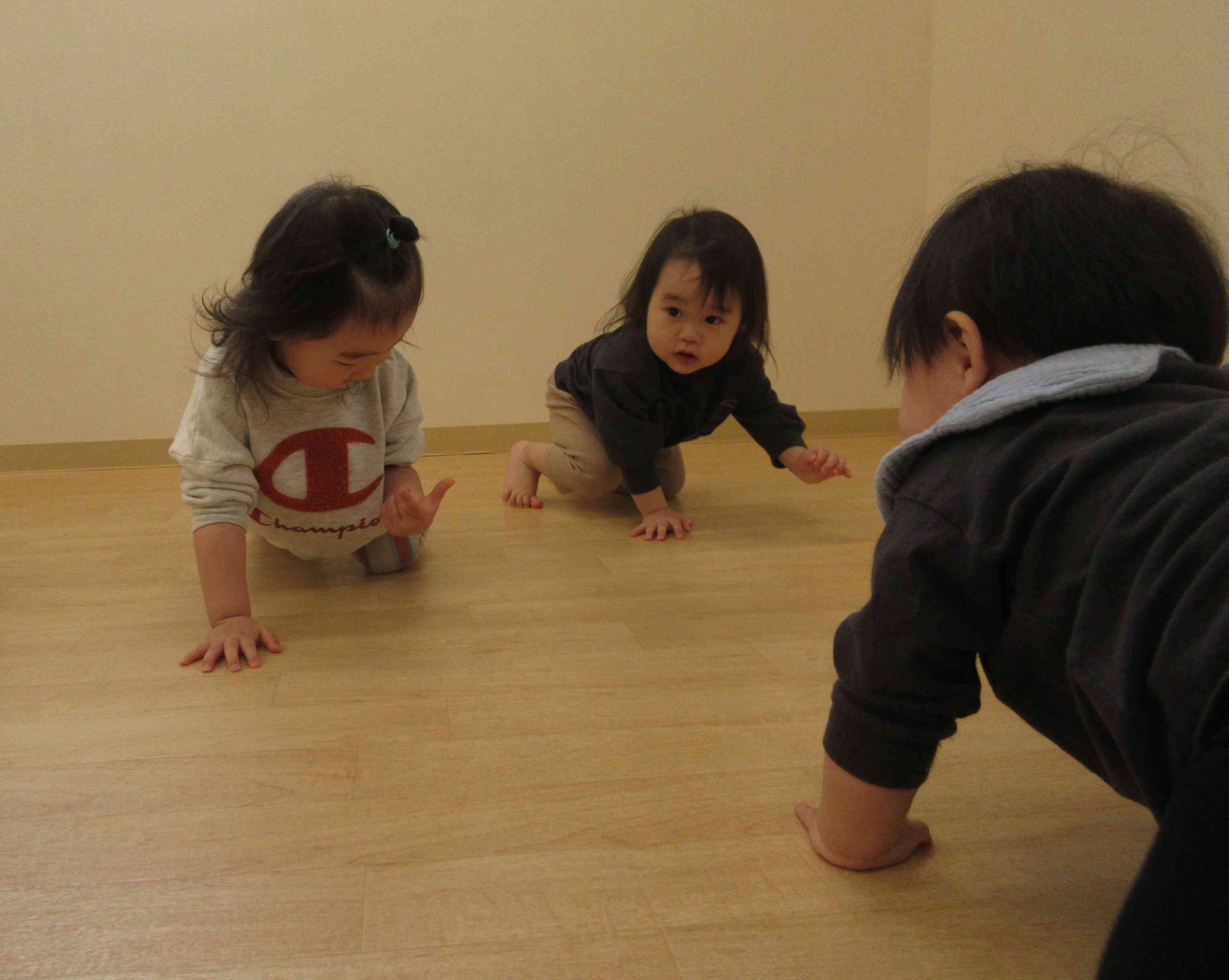 よちよち あひるさんポーズ!
