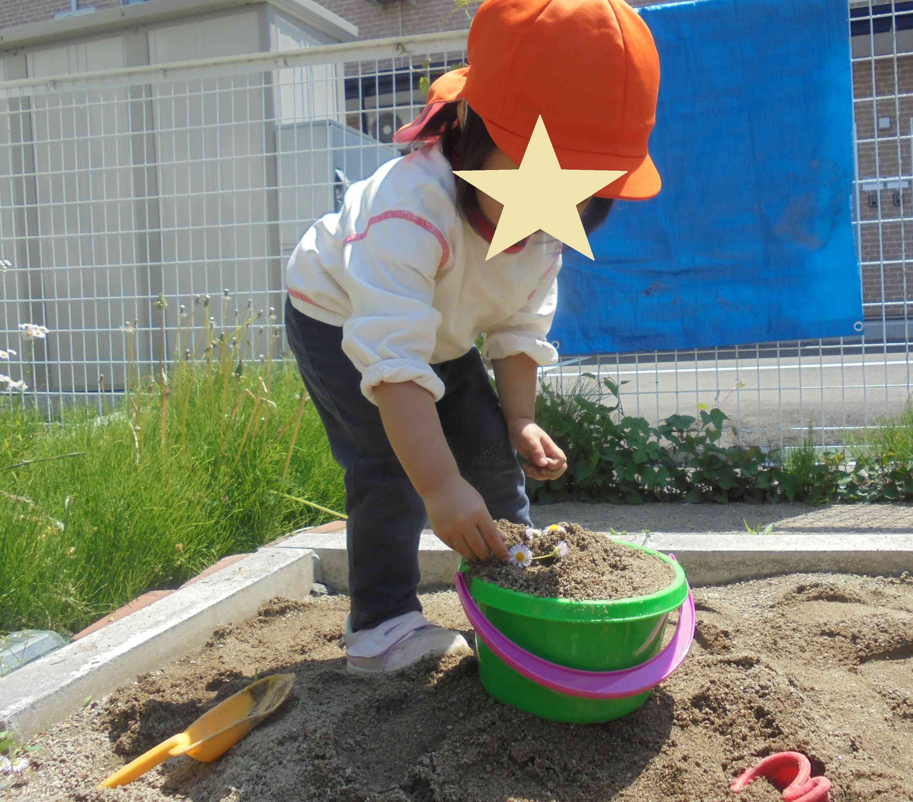 お花をのせると可愛いね！