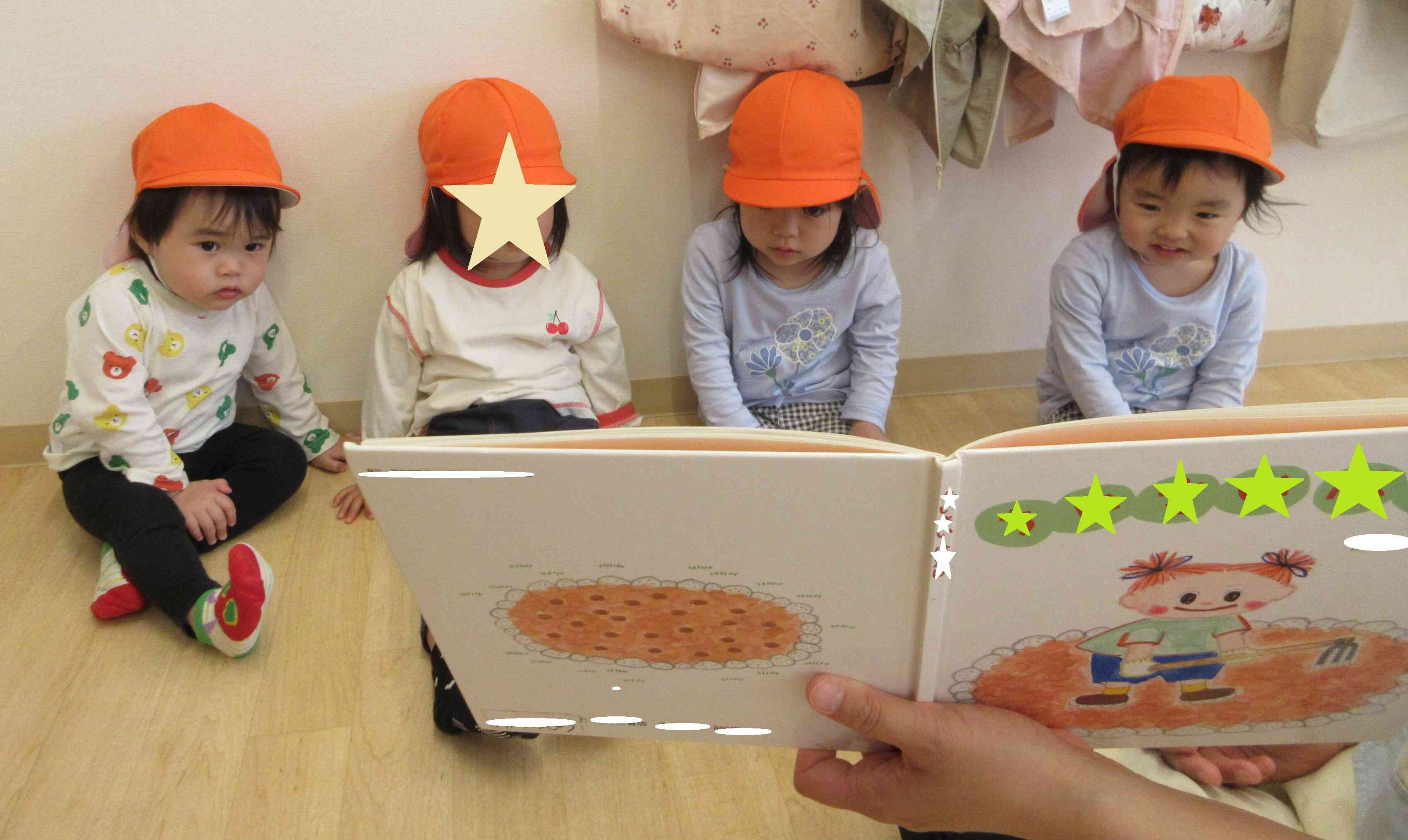 畑さんの絵本の読み聞かせ