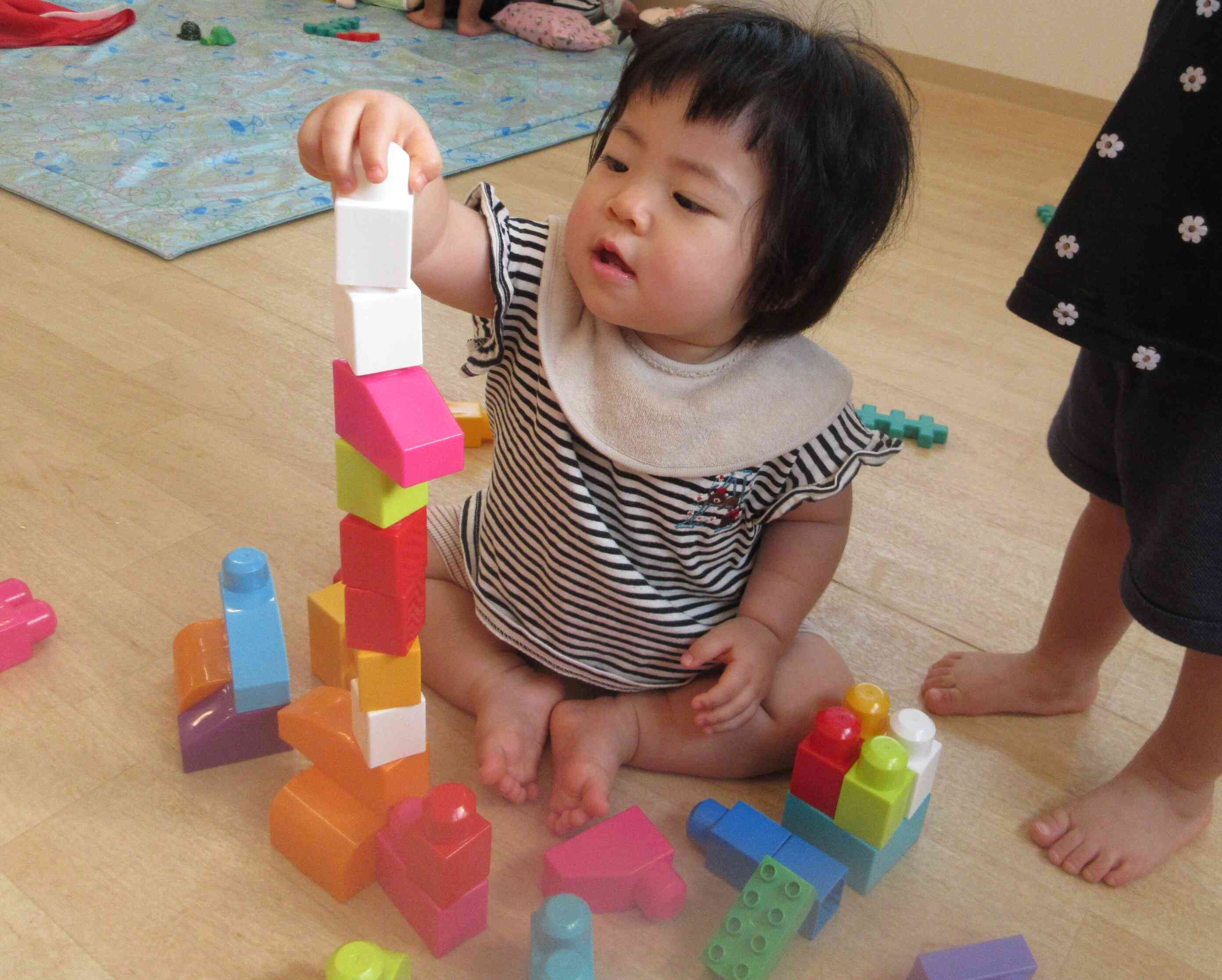 上手に積めるようになったよ！
