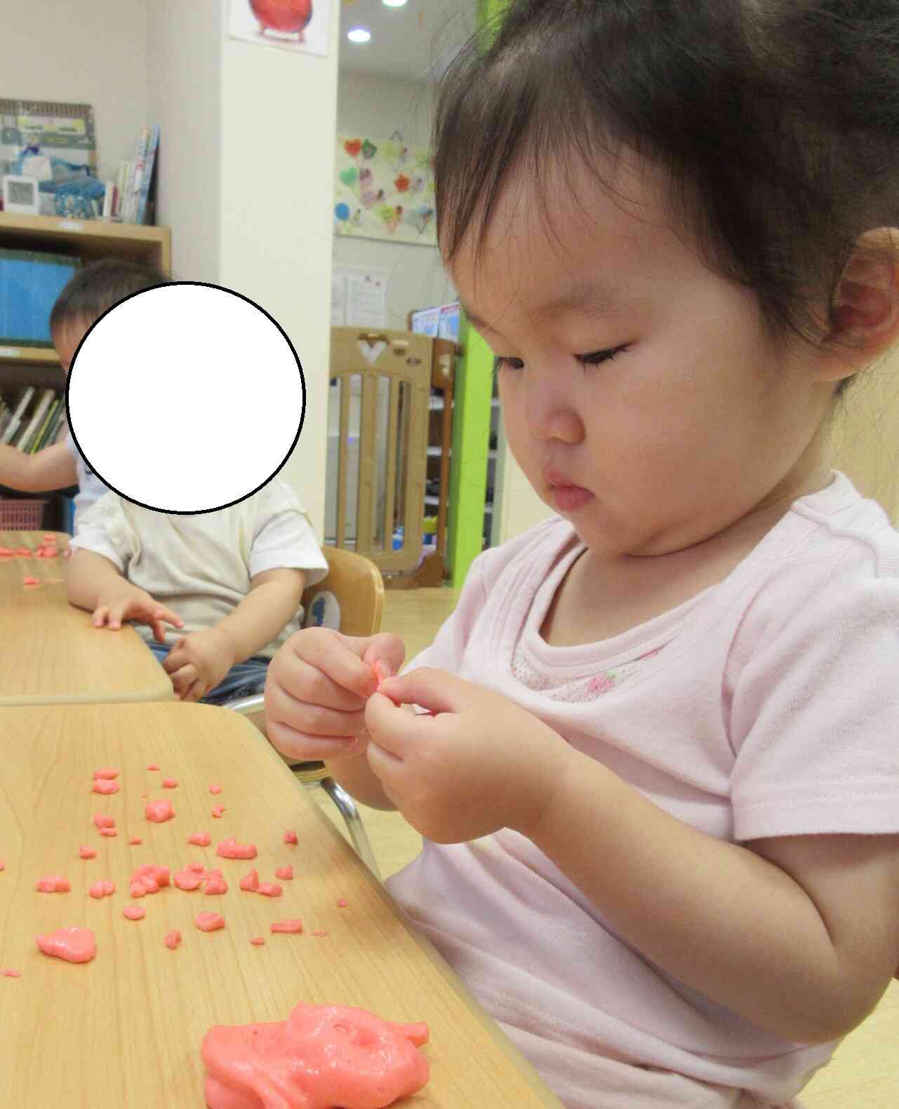 ちぎって、ちぎって・・・