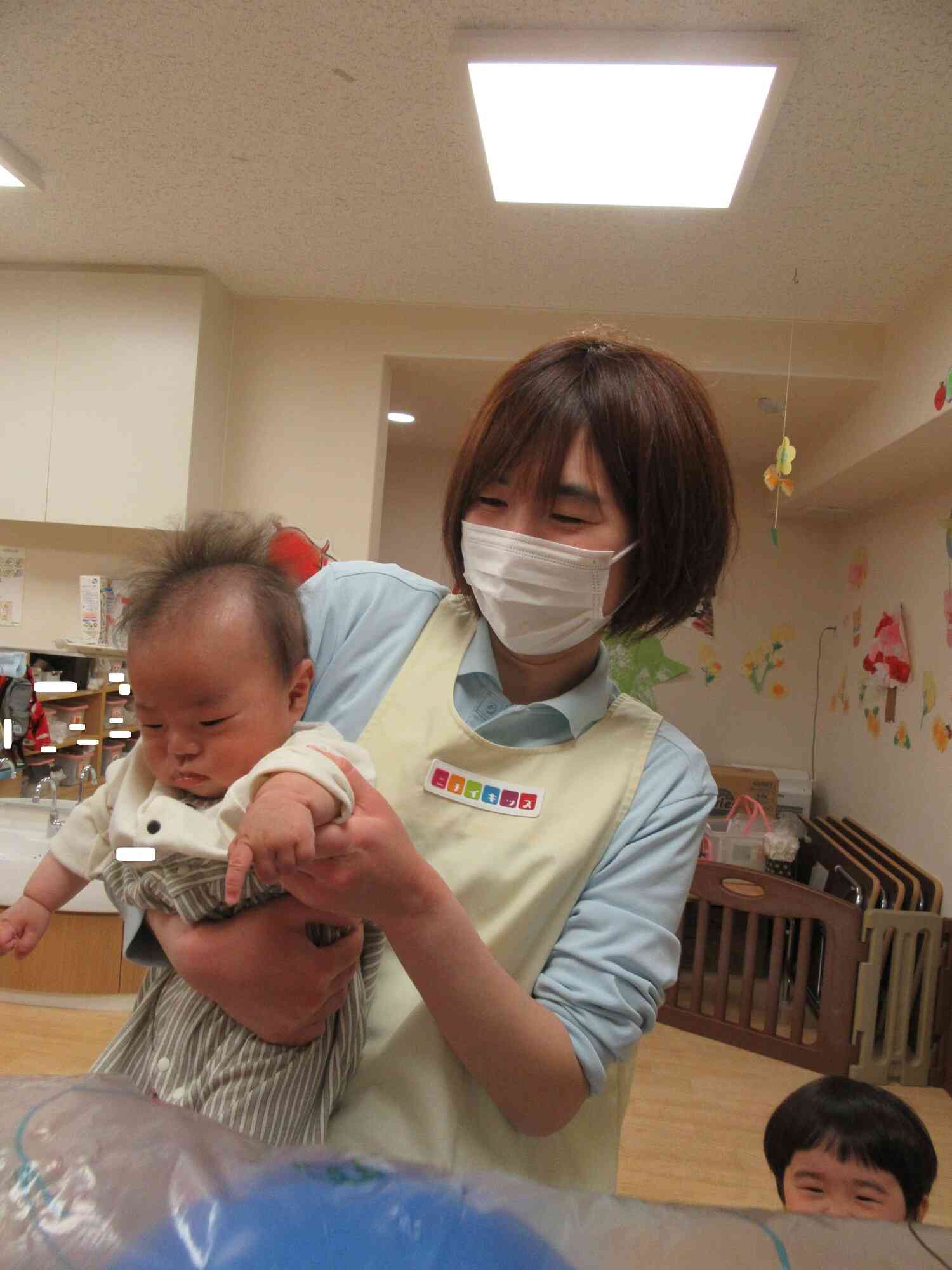 大きいこいのぼりにびっくり！