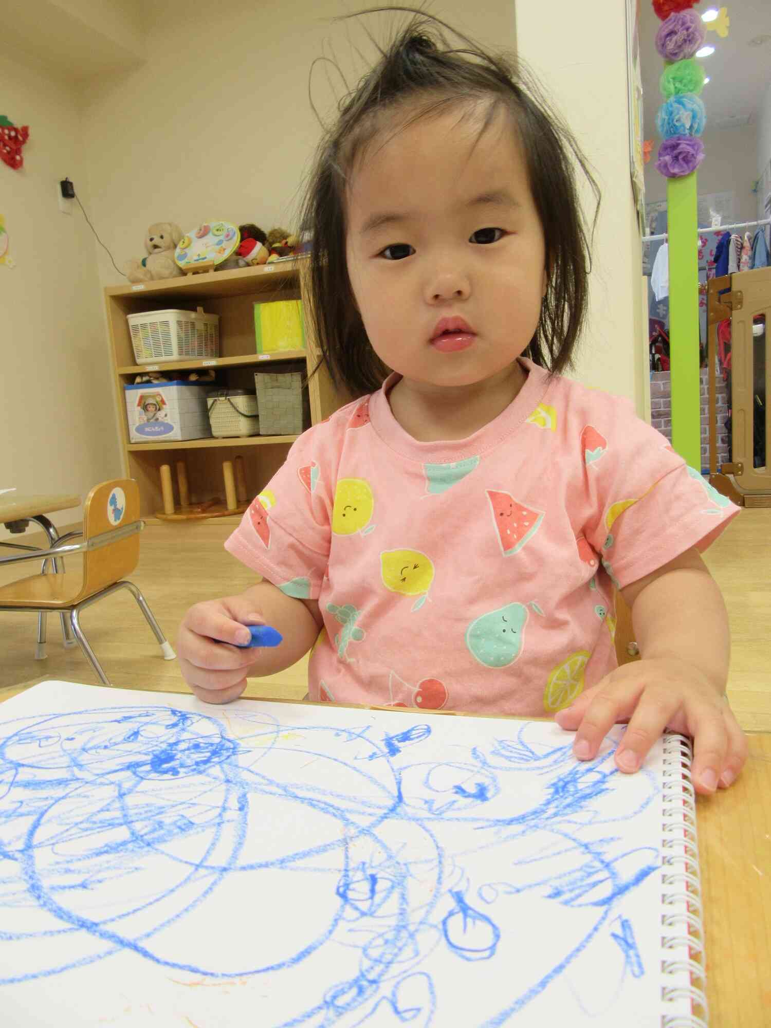 青いまるが上手だね♪