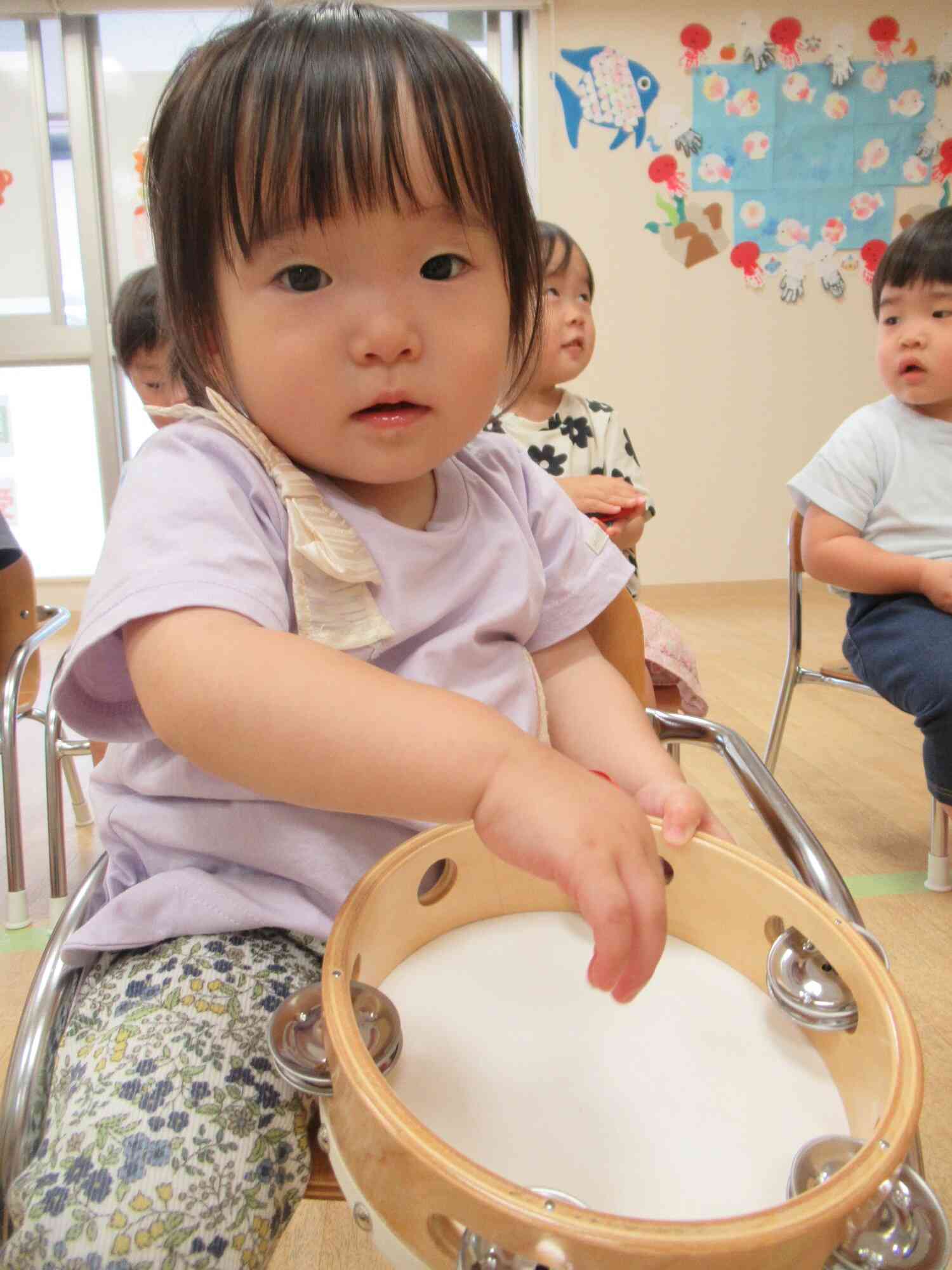 私はタンバリン担当♪