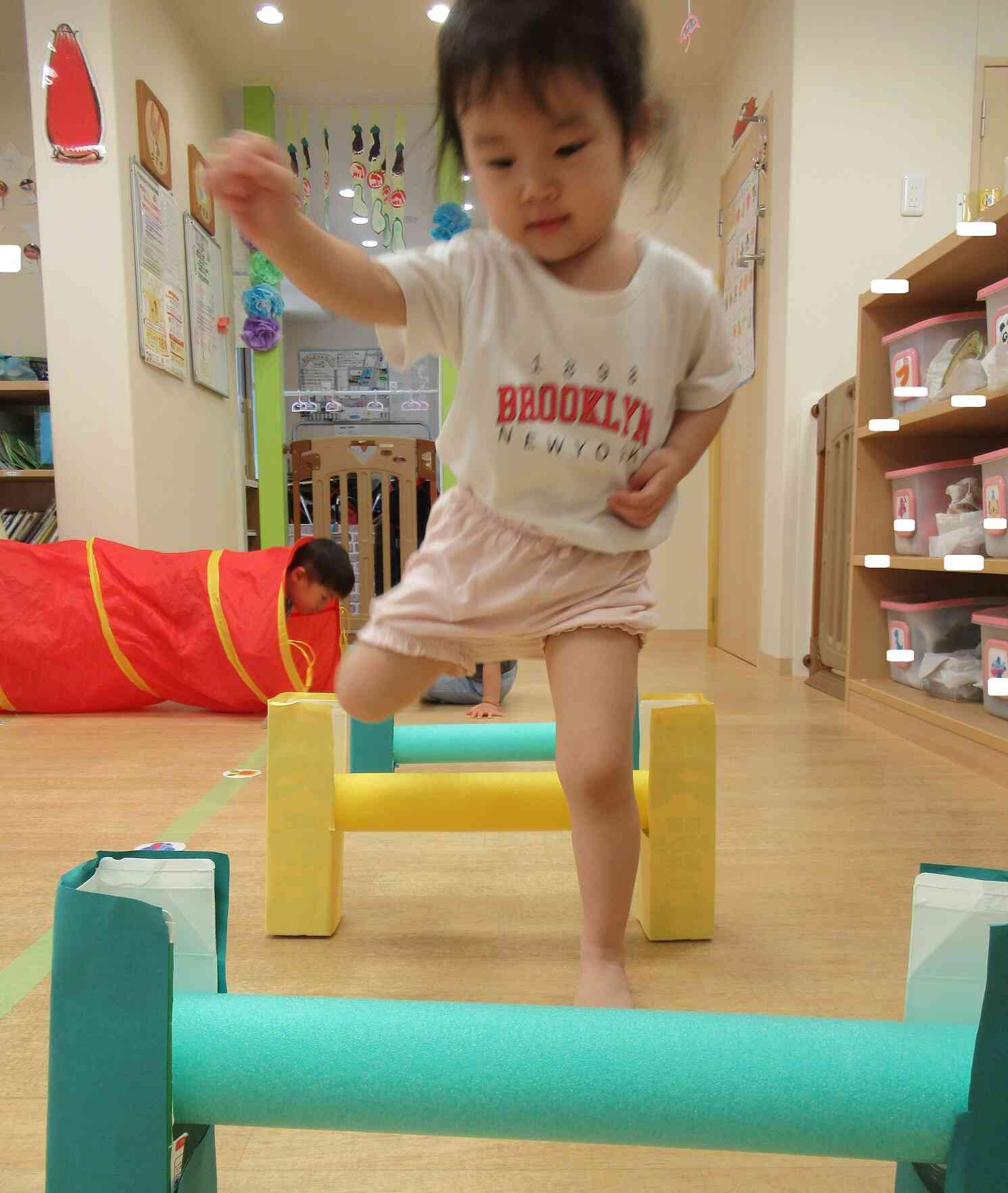 体を動かして…!