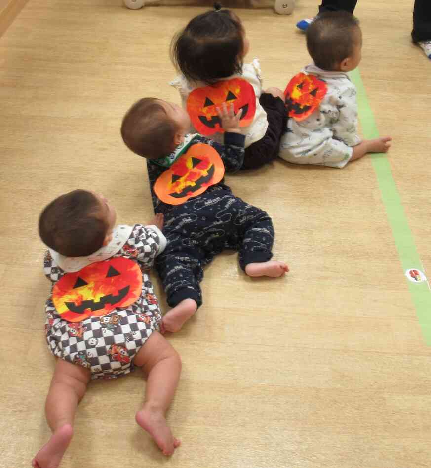 ひよこぐみさんはかぼちゃに変身✨