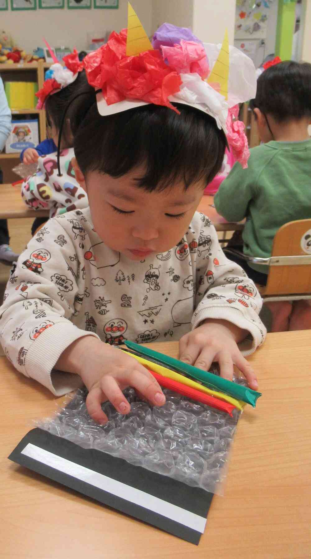 恵方巻づくりに挑戦！