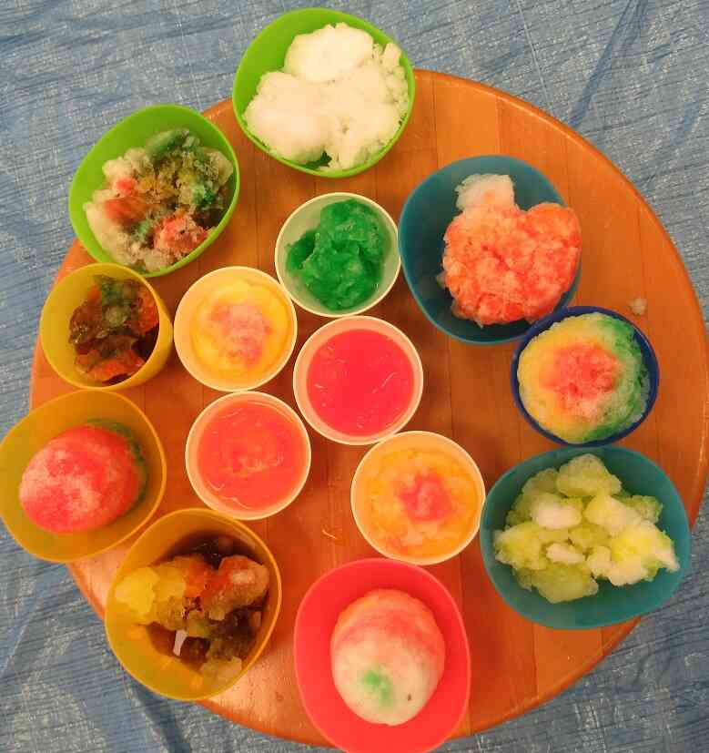 みんなの作ったかき氷♪