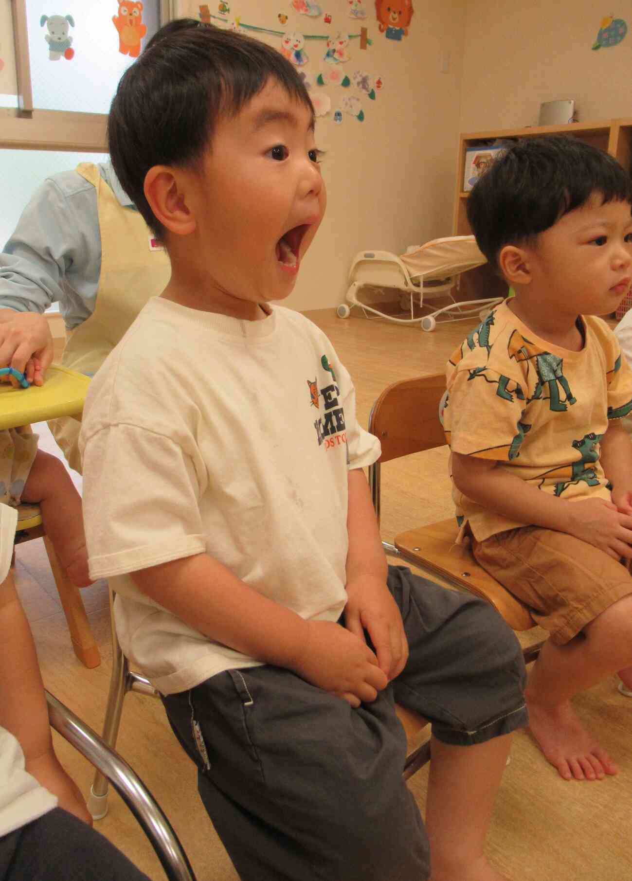 大きいお口で…！