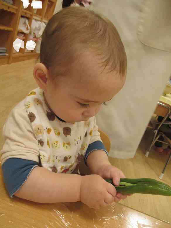食育～豆のかわむき～