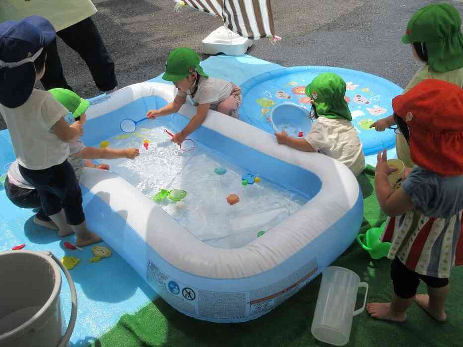 水遊び♪