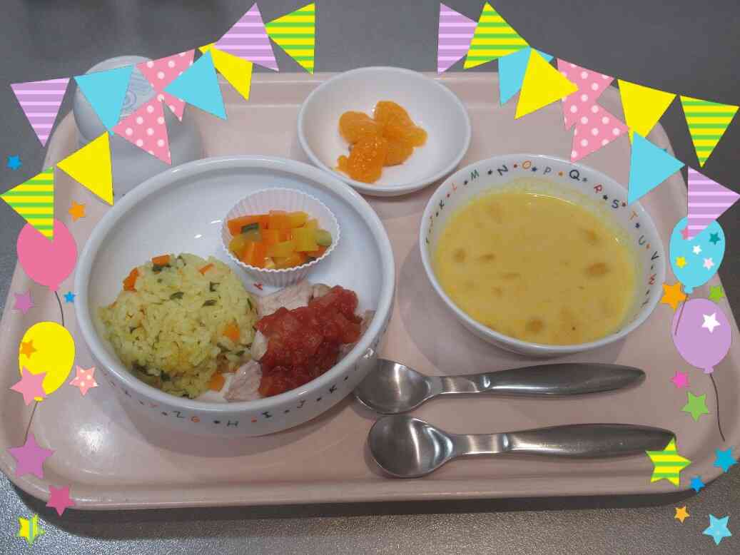 6月のお誕生会の給食♪