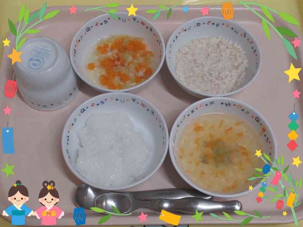 七夕の日の離乳食（中期）
