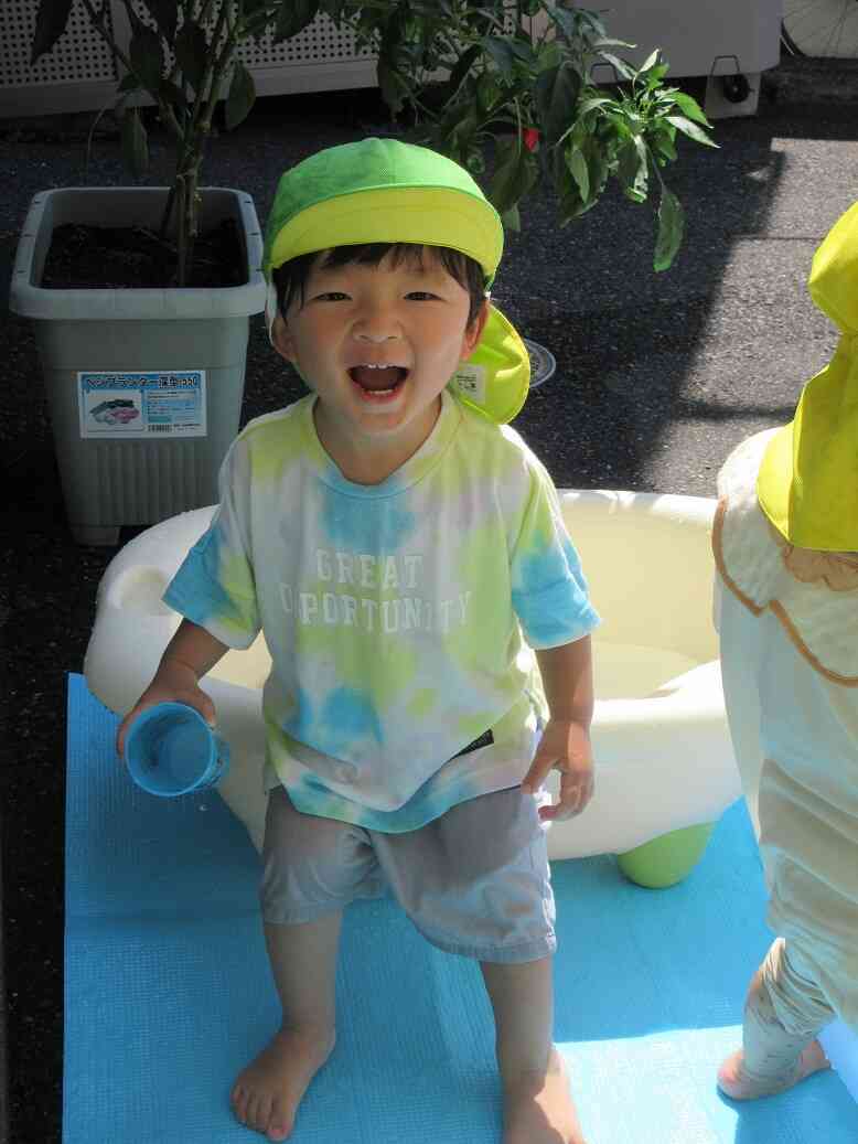 水遊び大好き♪