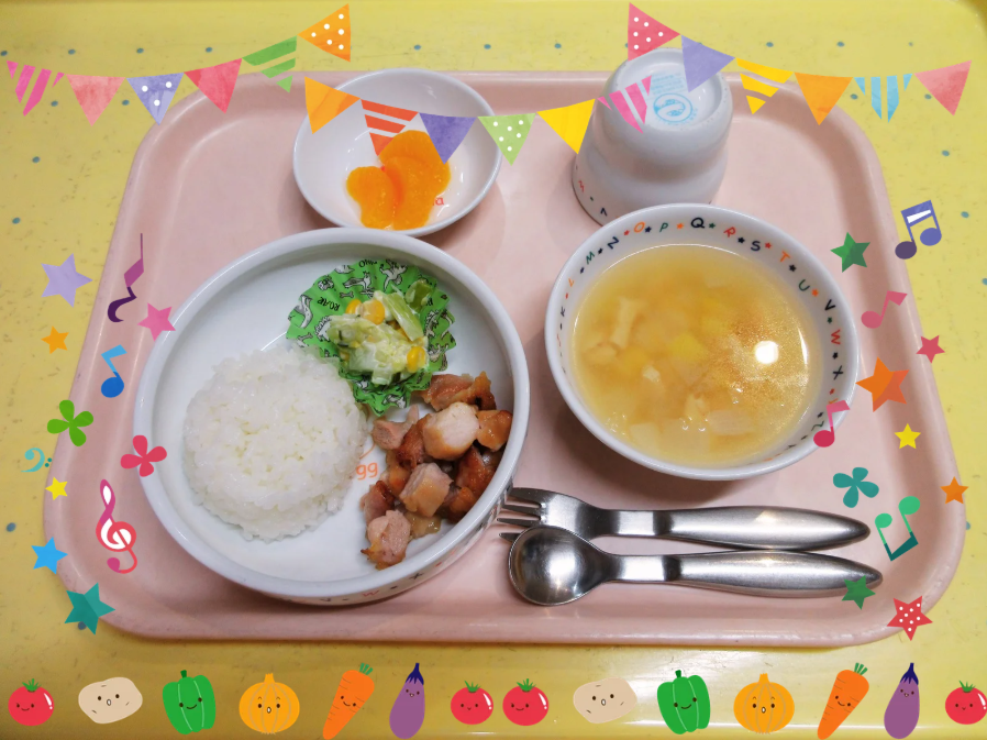 ５月のお誕生会の給食♪