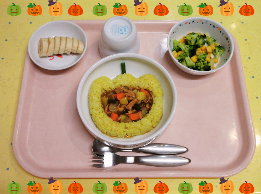 ハロウィンの給食♪