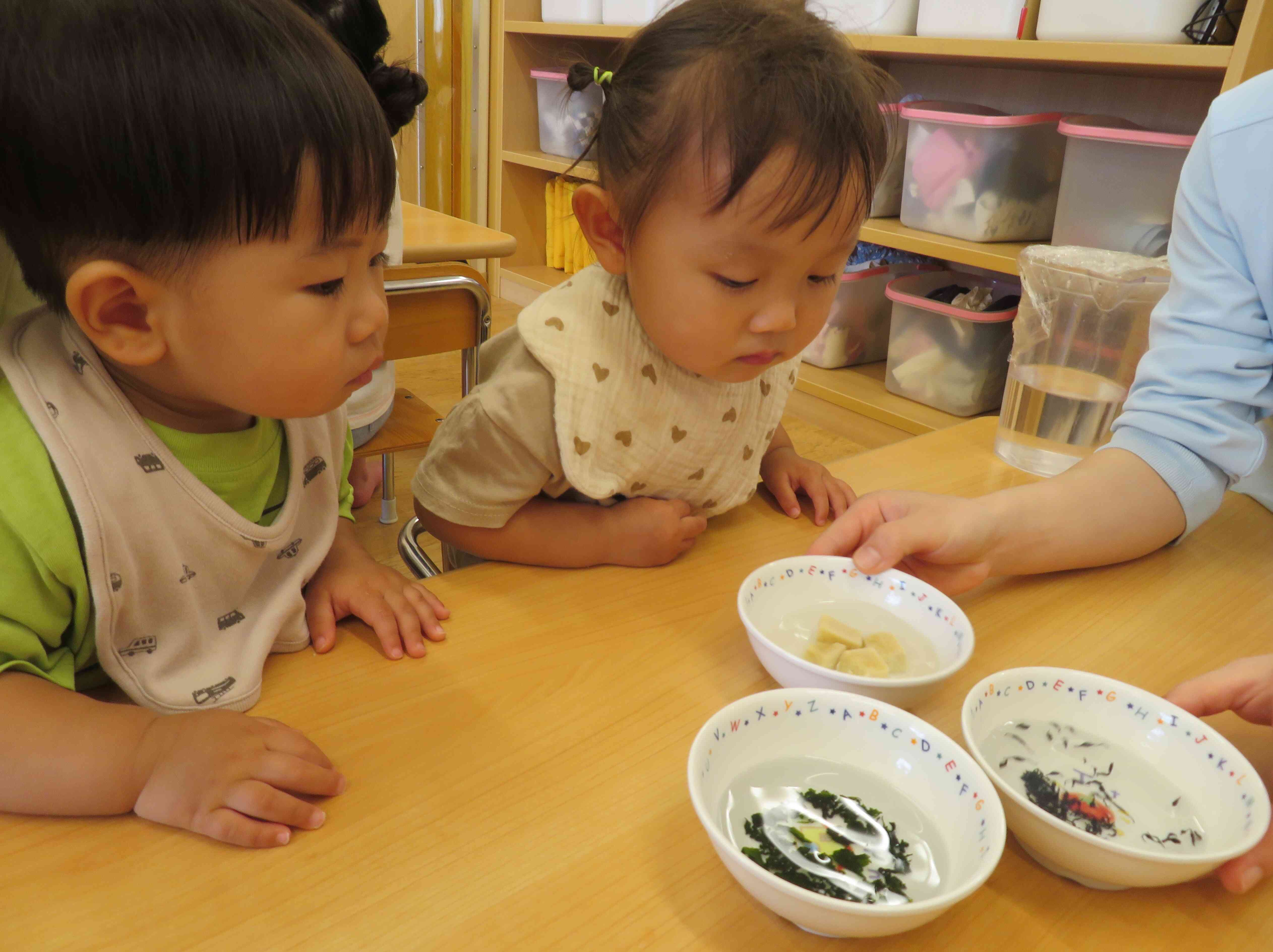 食育　乾物あそび　＃ちょこっと体験ニチイキッズ