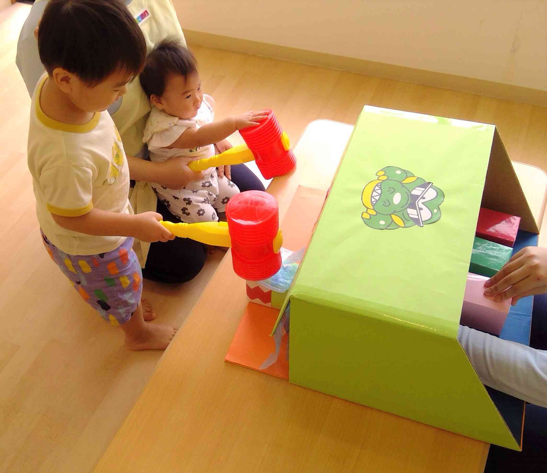 上手に叩けたね！