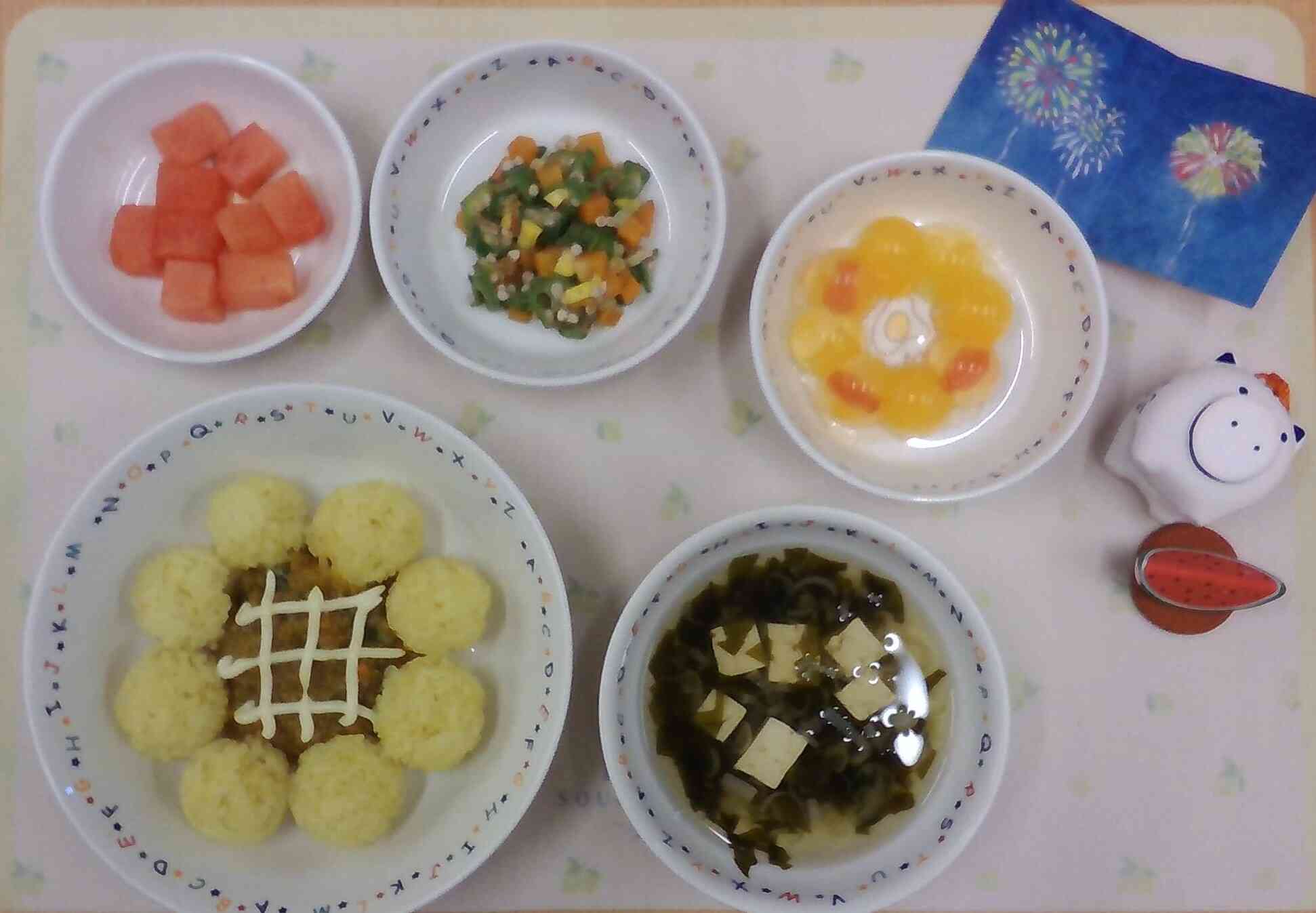 8月25日の給食＆おやつ