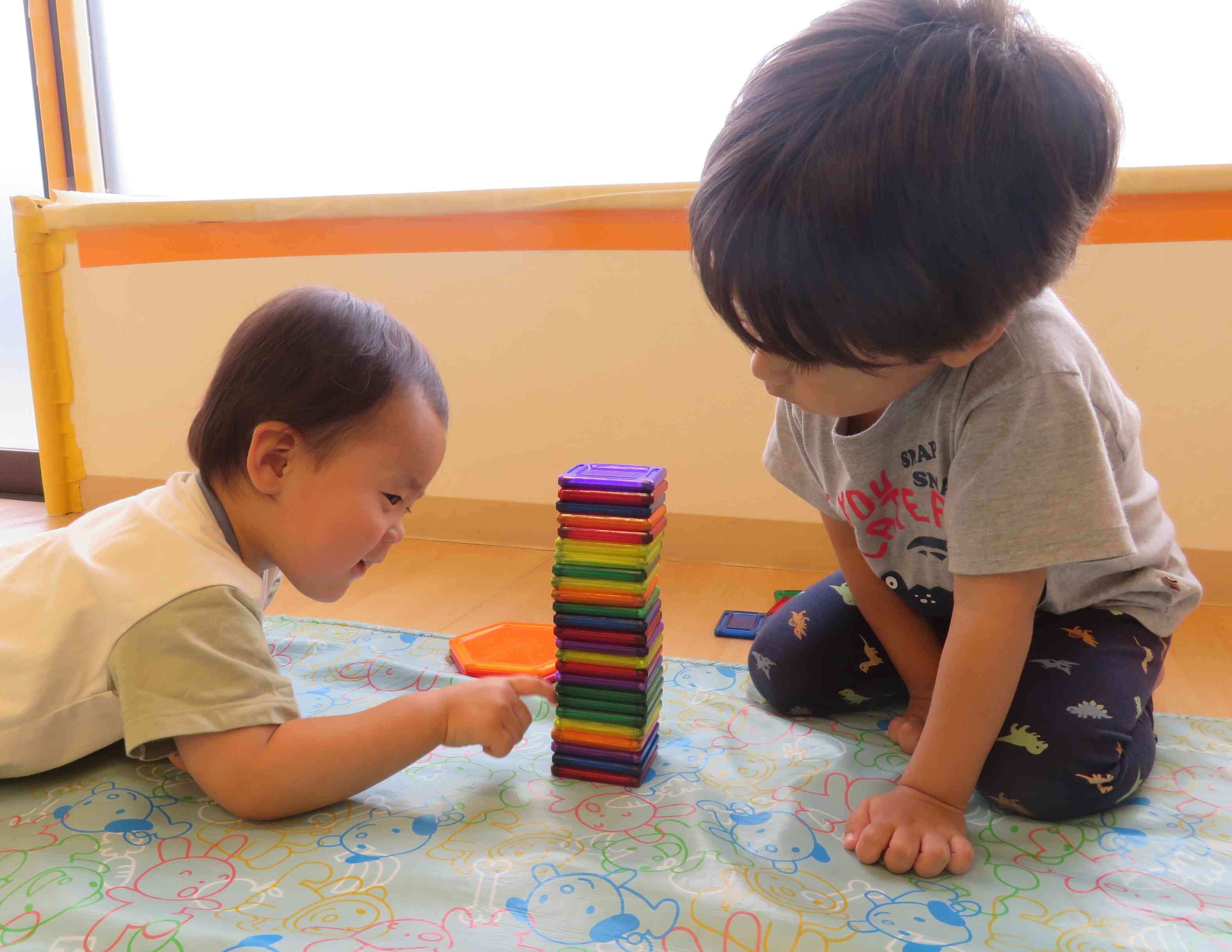今度は重ねてみたよ。