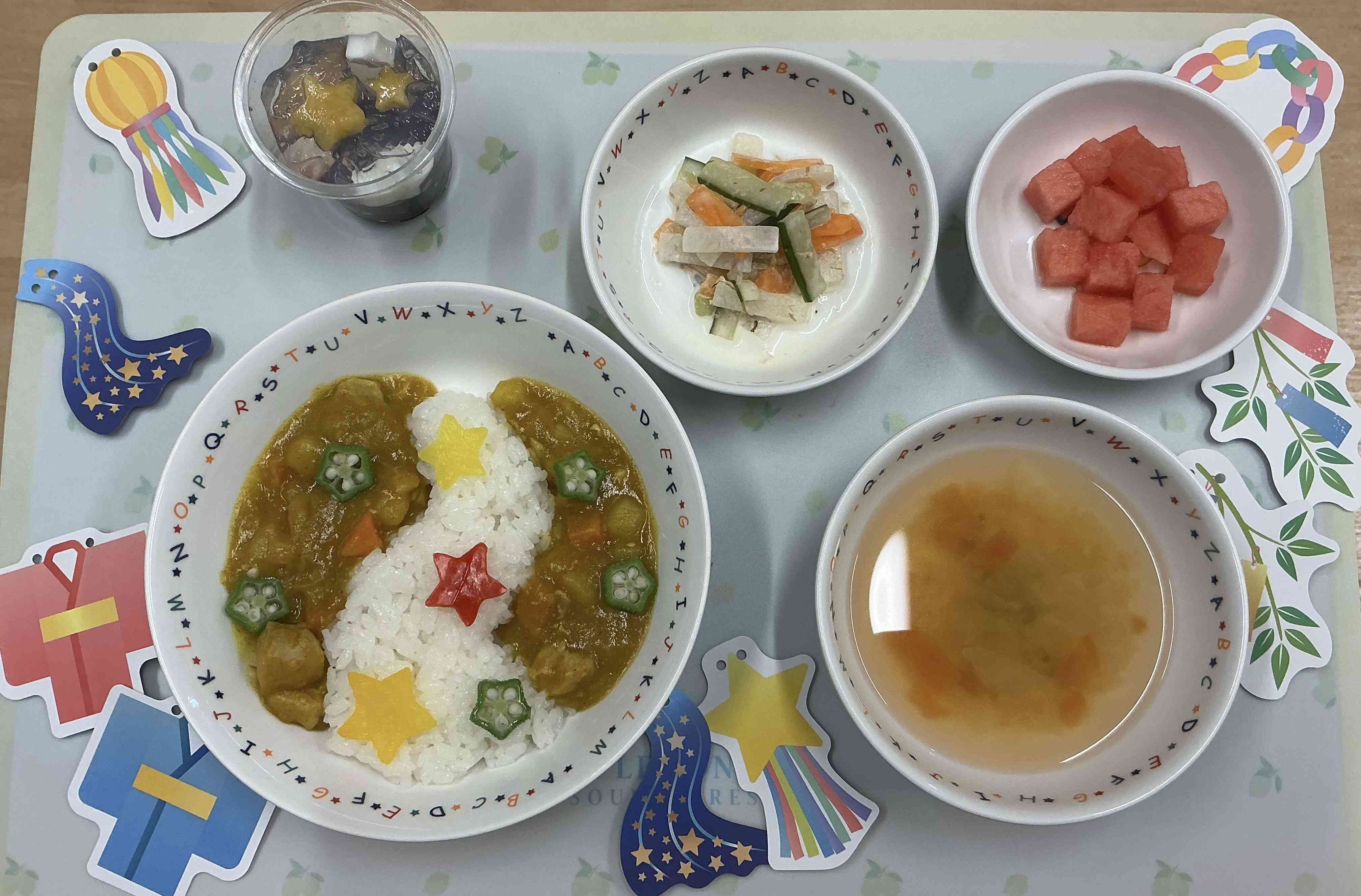 7月7日の給食&おやつ