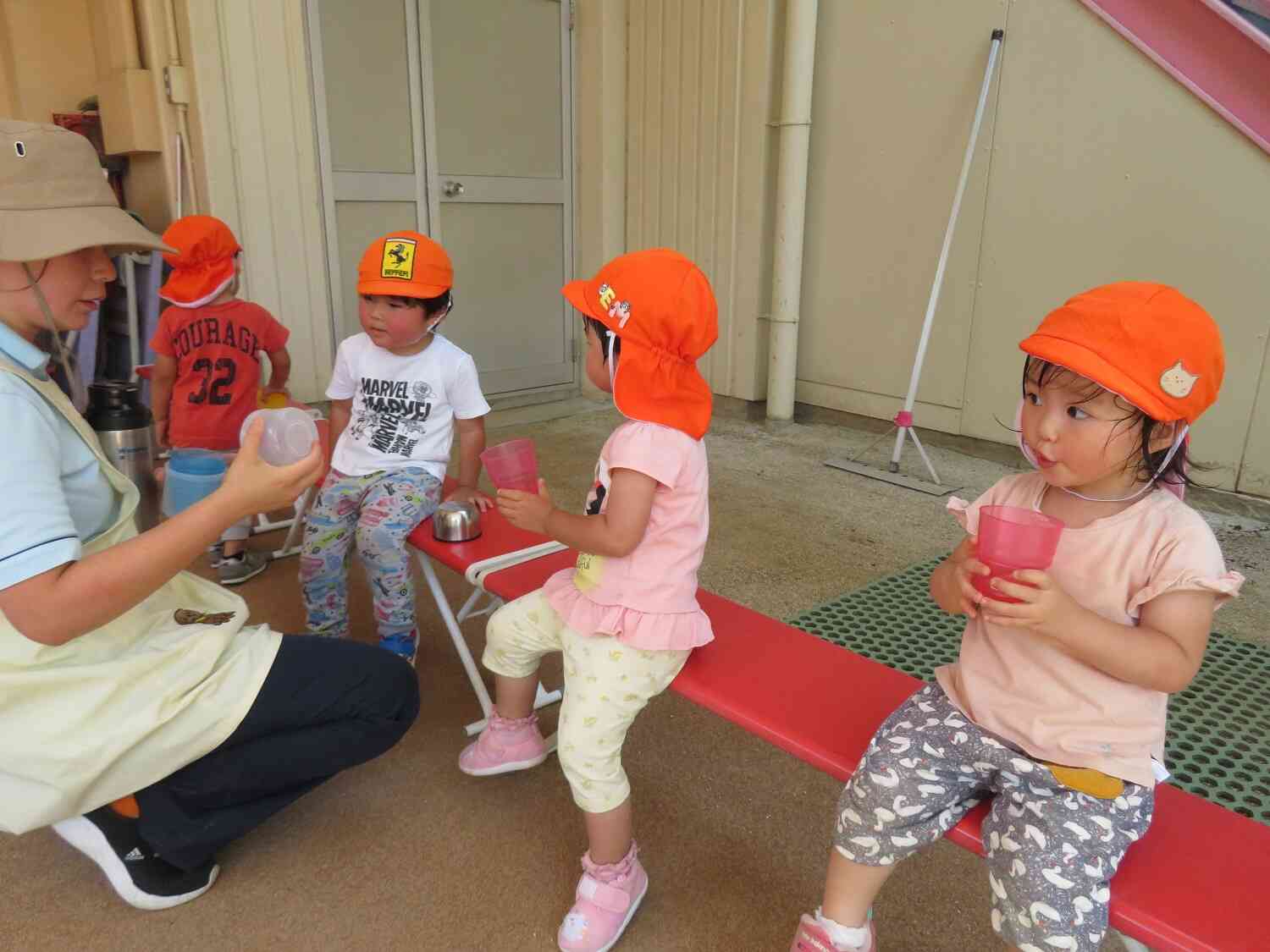 お茶をしっかり飲みながらたくさん遊べて楽しかったね~