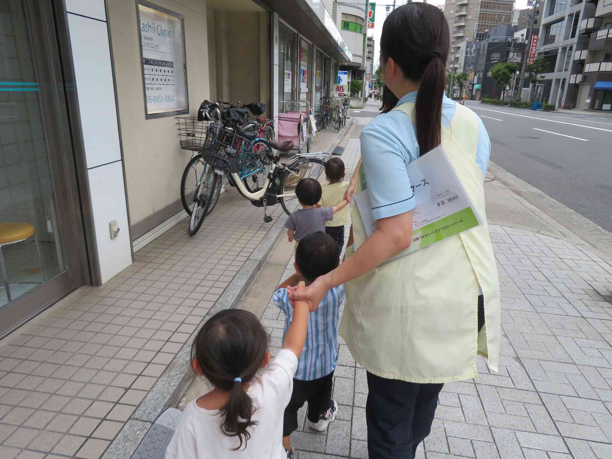 ただいま♡みんなで無事に園に戻ってくることができました！