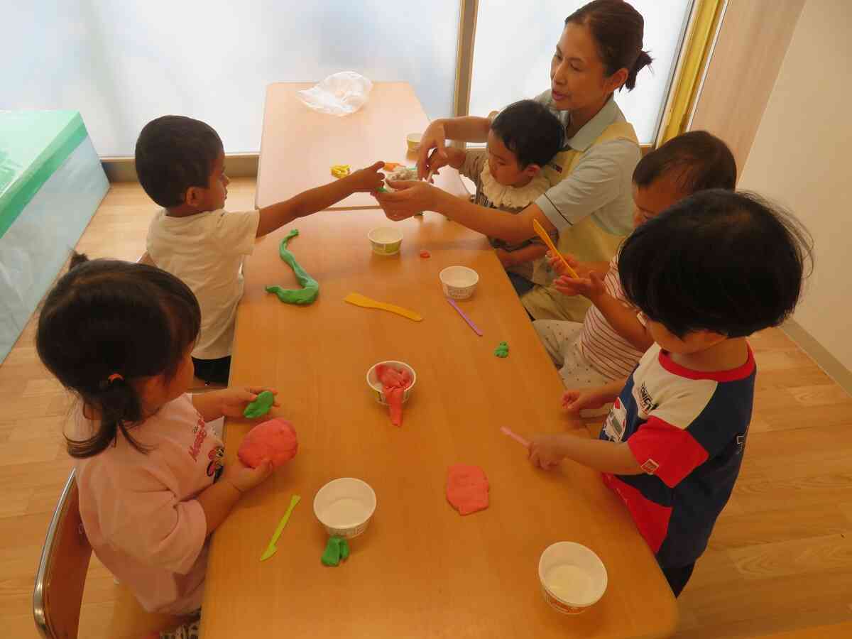 小麦粉粘土をしたよ