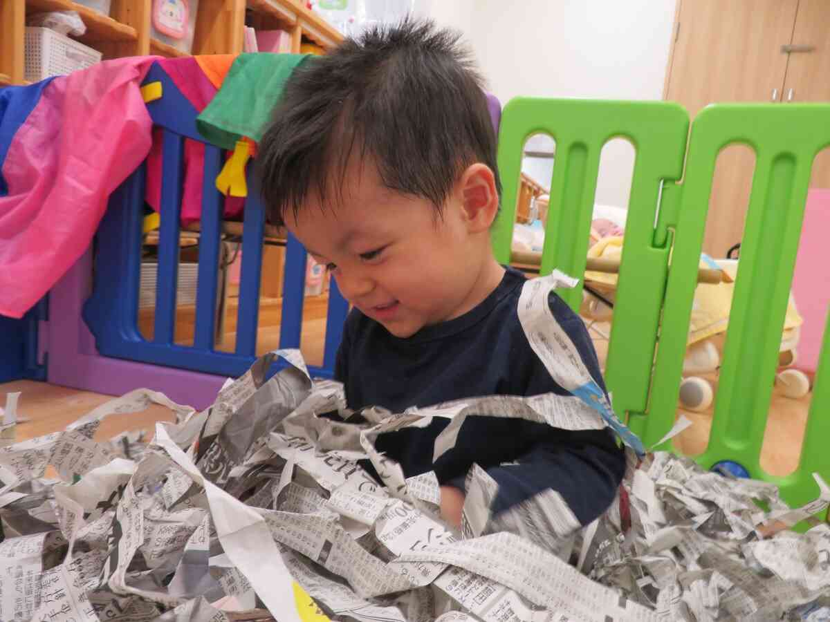 シャカシャカ音がして楽しいね～