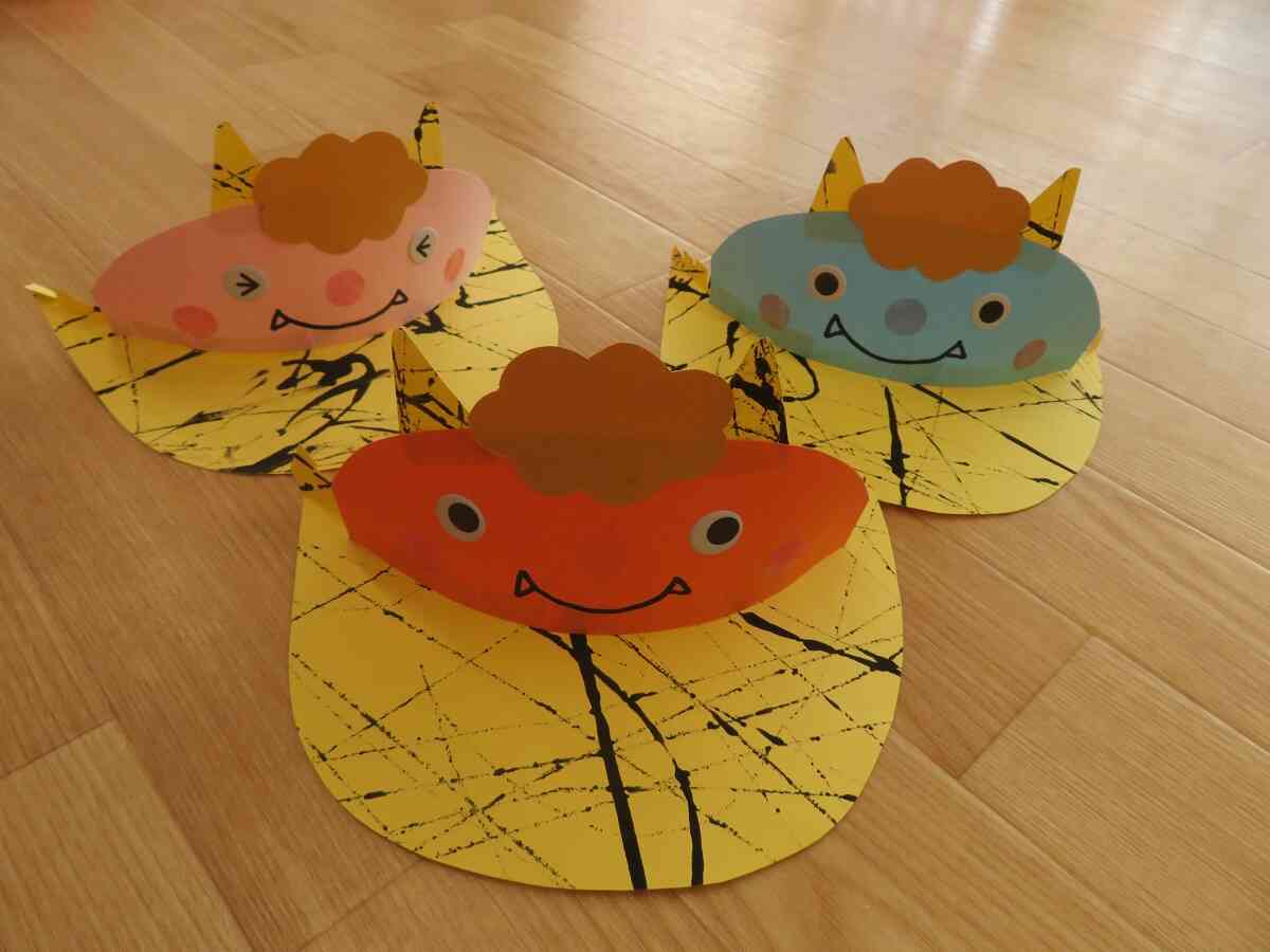 かわいい鬼のパンツの模様が付きましたよ♡