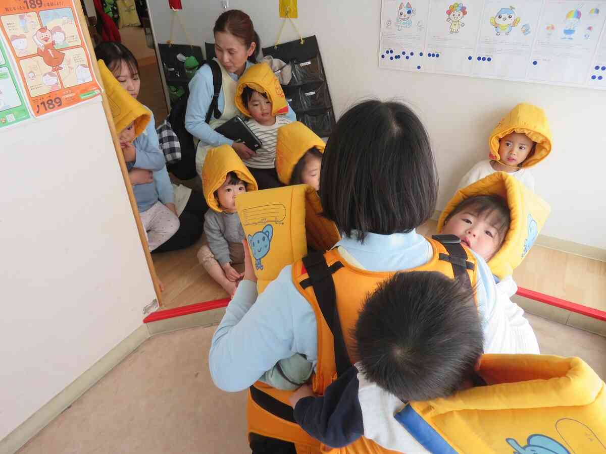 しっかり先生のお話を聞き避難することができました