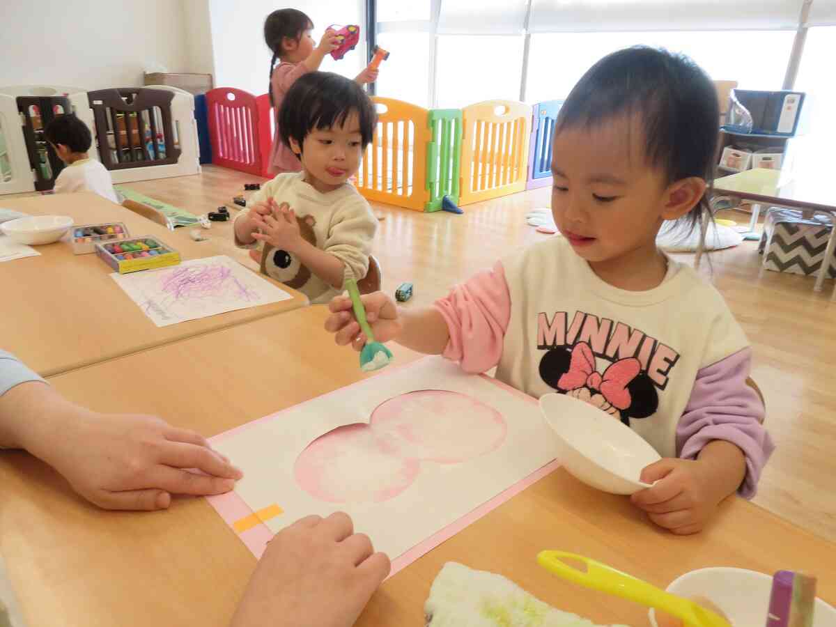 ２月の制作（１・２歳児）