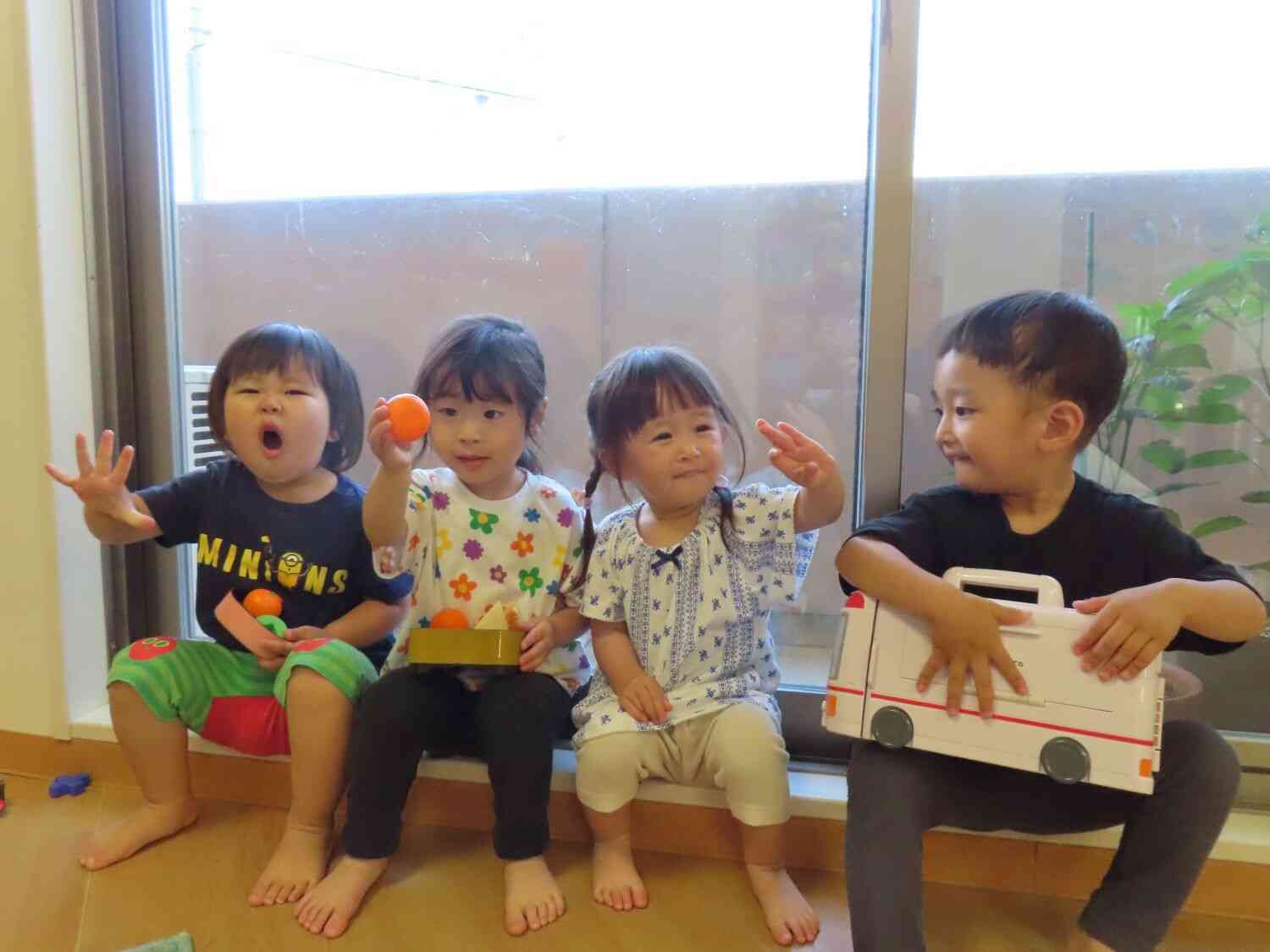 うさぎ組さんがたくさん。