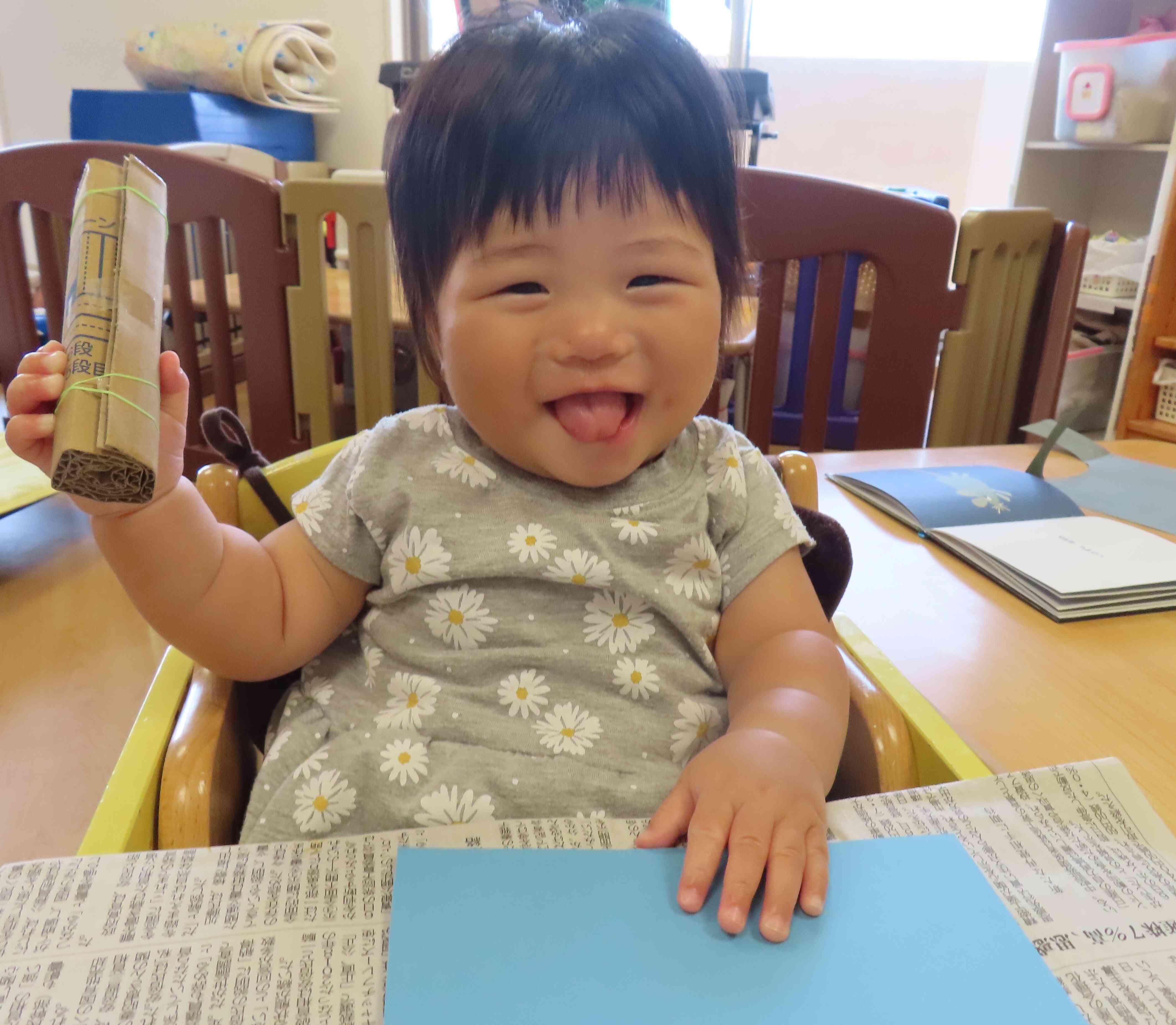 わたしもつくるよ～☆とひよこ組さんもスタンピングにチャレンジ！