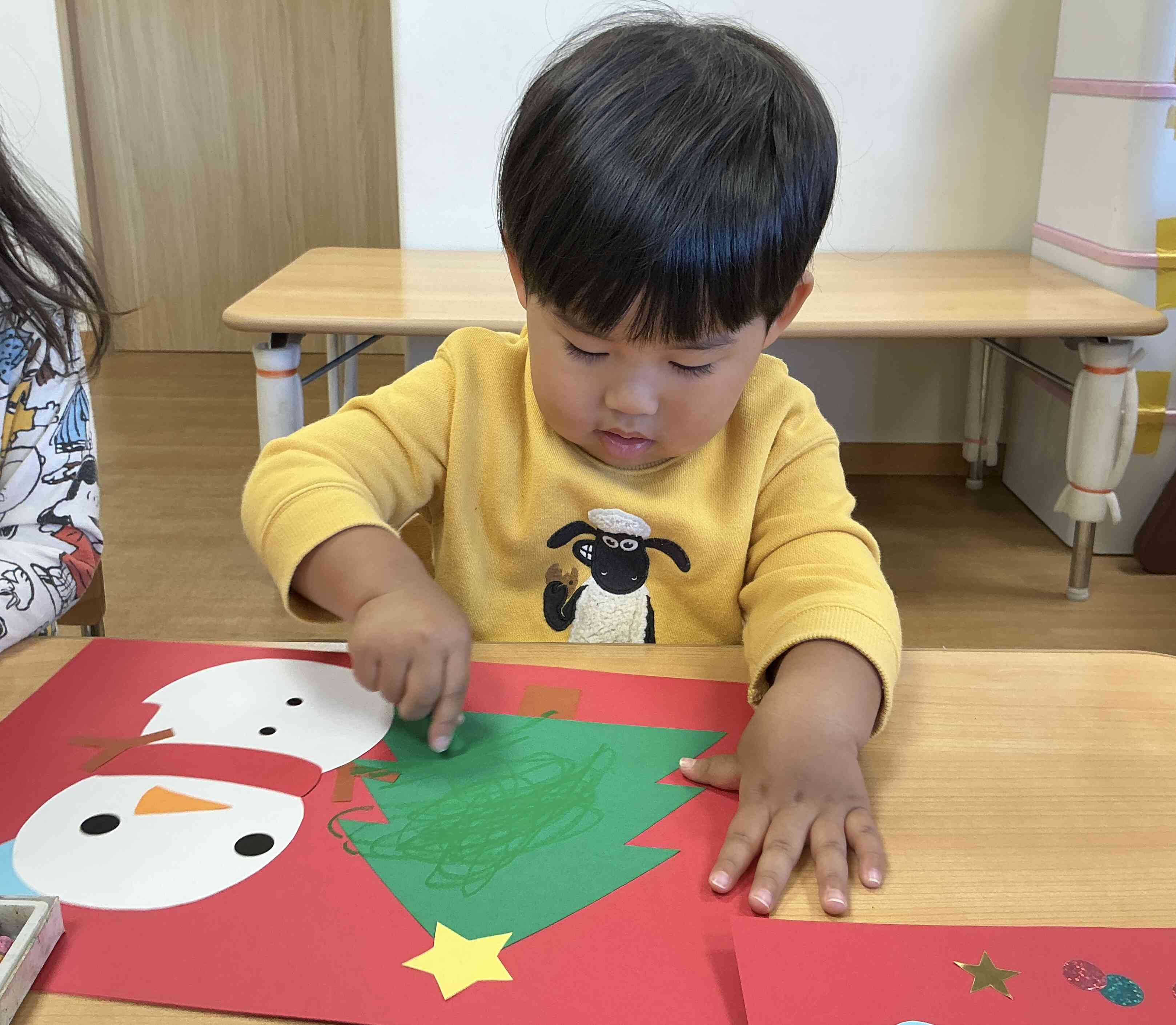 クリスマスに向けて～ランチョンマット製作～