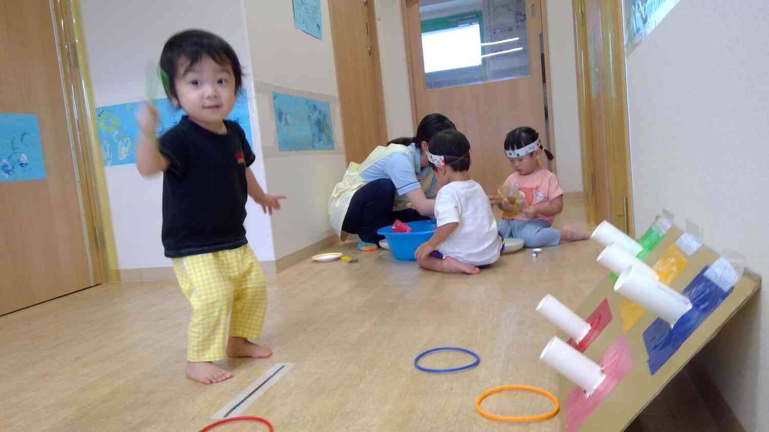 おみせやさんの後は輪投げや魚釣りも。