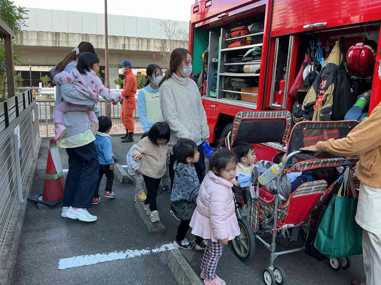 消防車が来たよ！