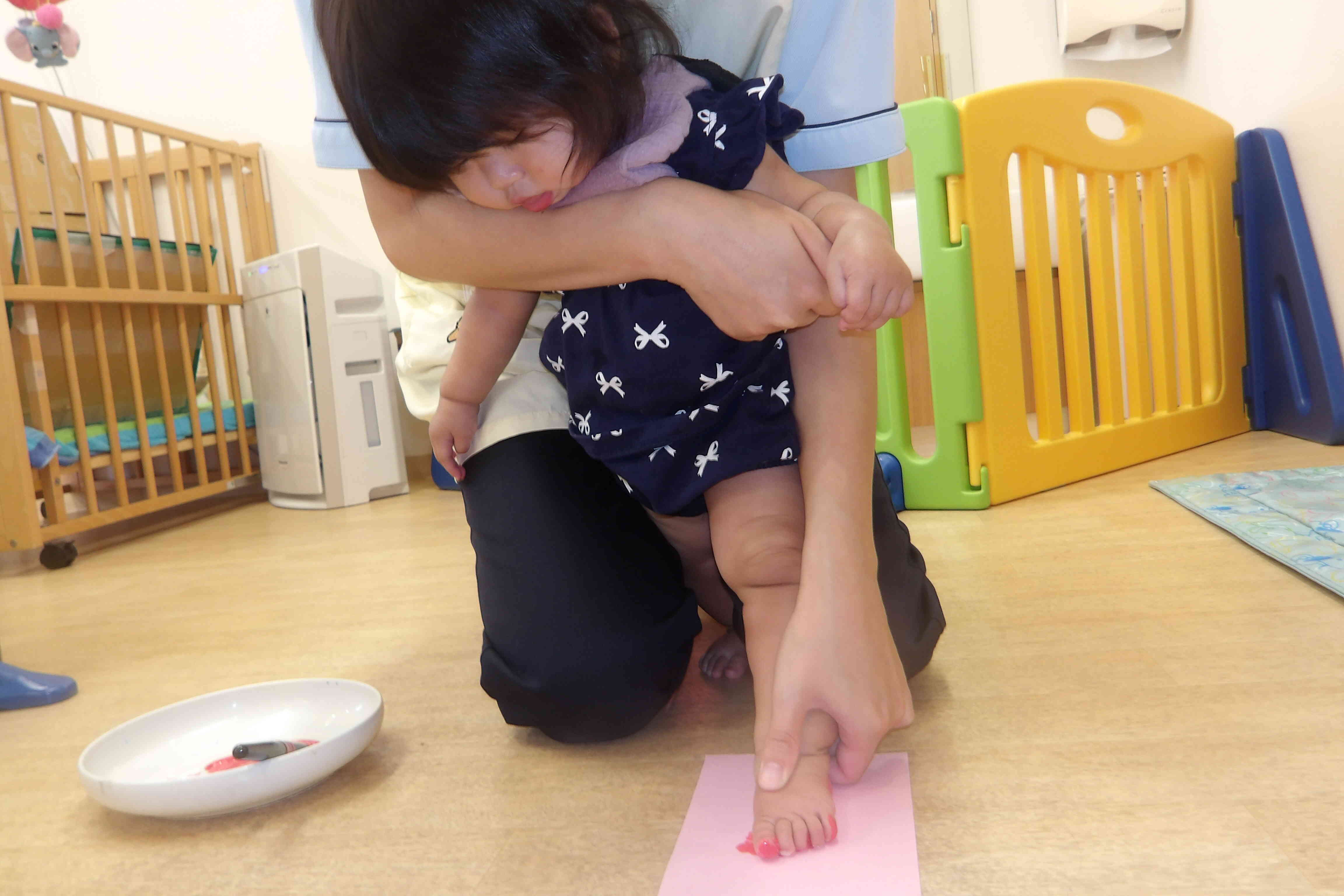 足型とりまーす！