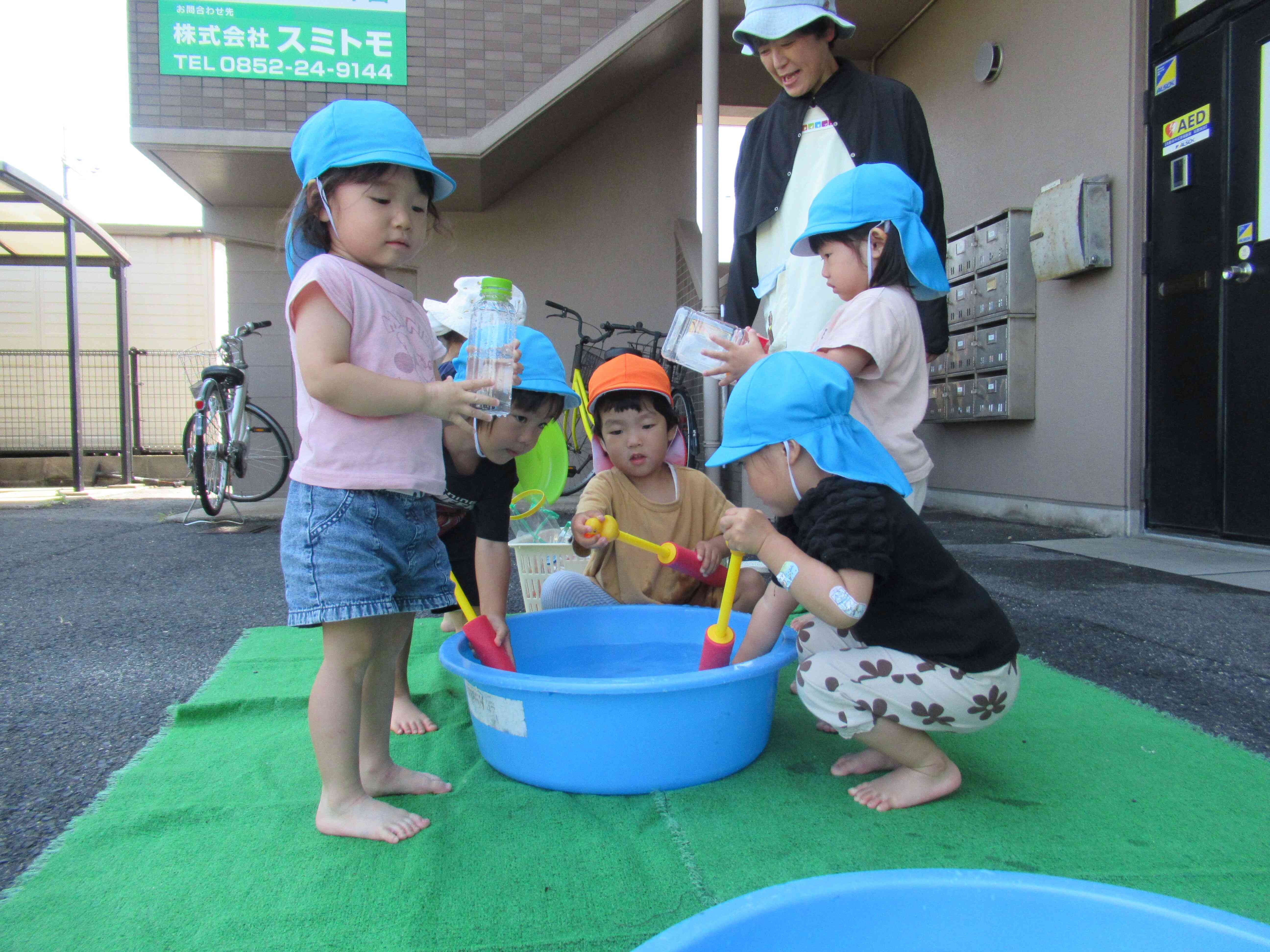水遊び気持ちいな