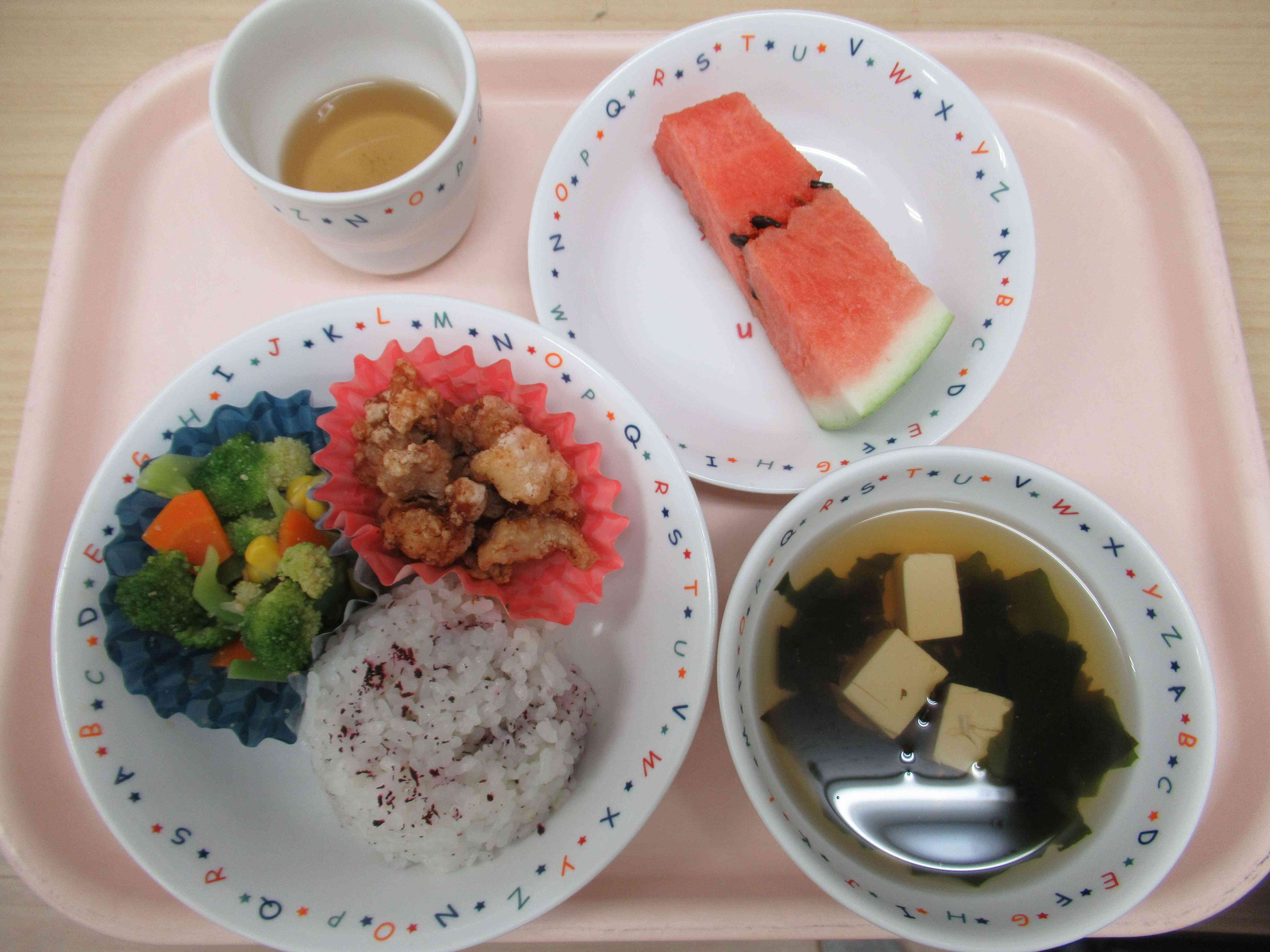 今日の給食です。