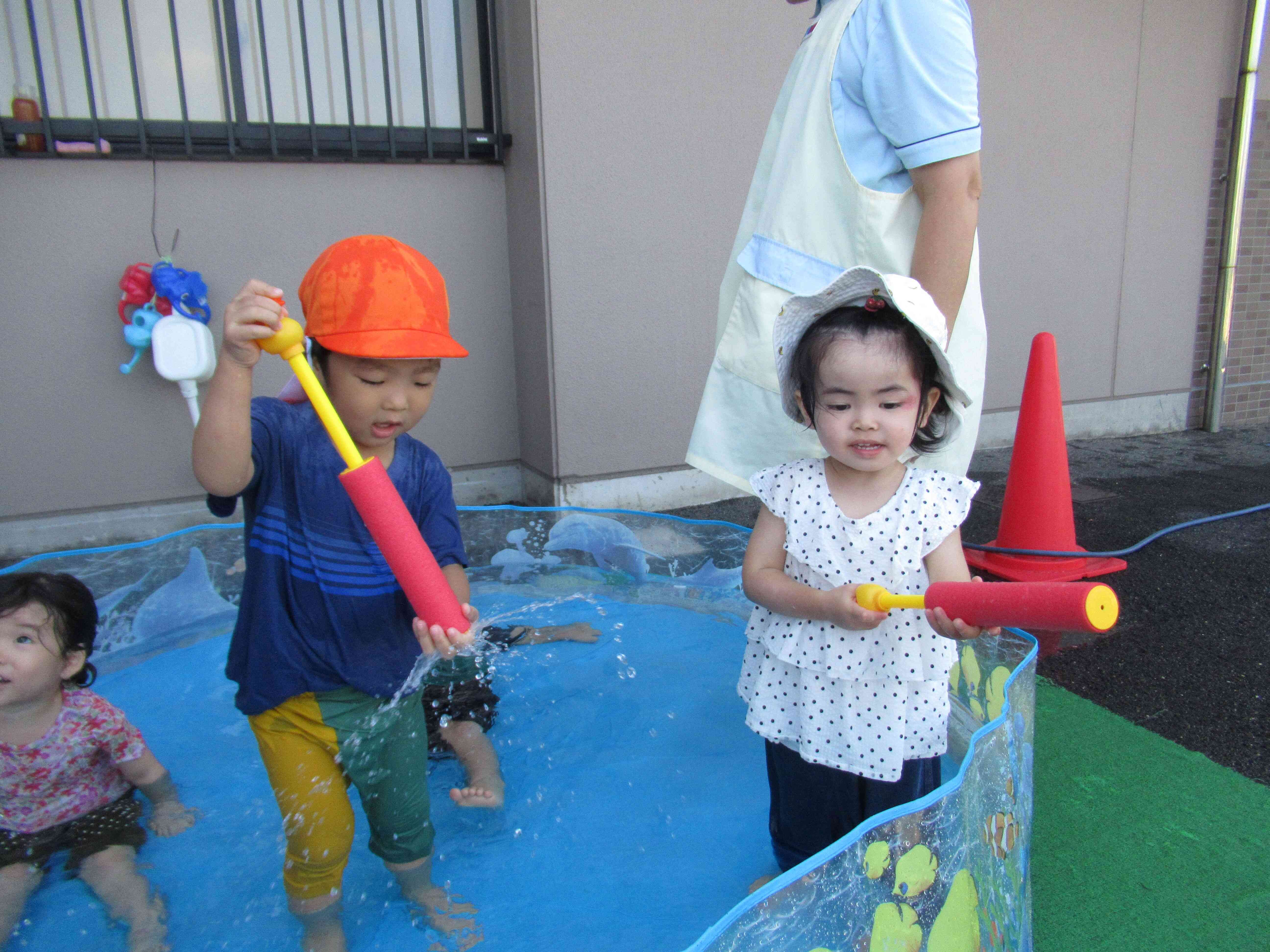 水鉄砲もしたよ